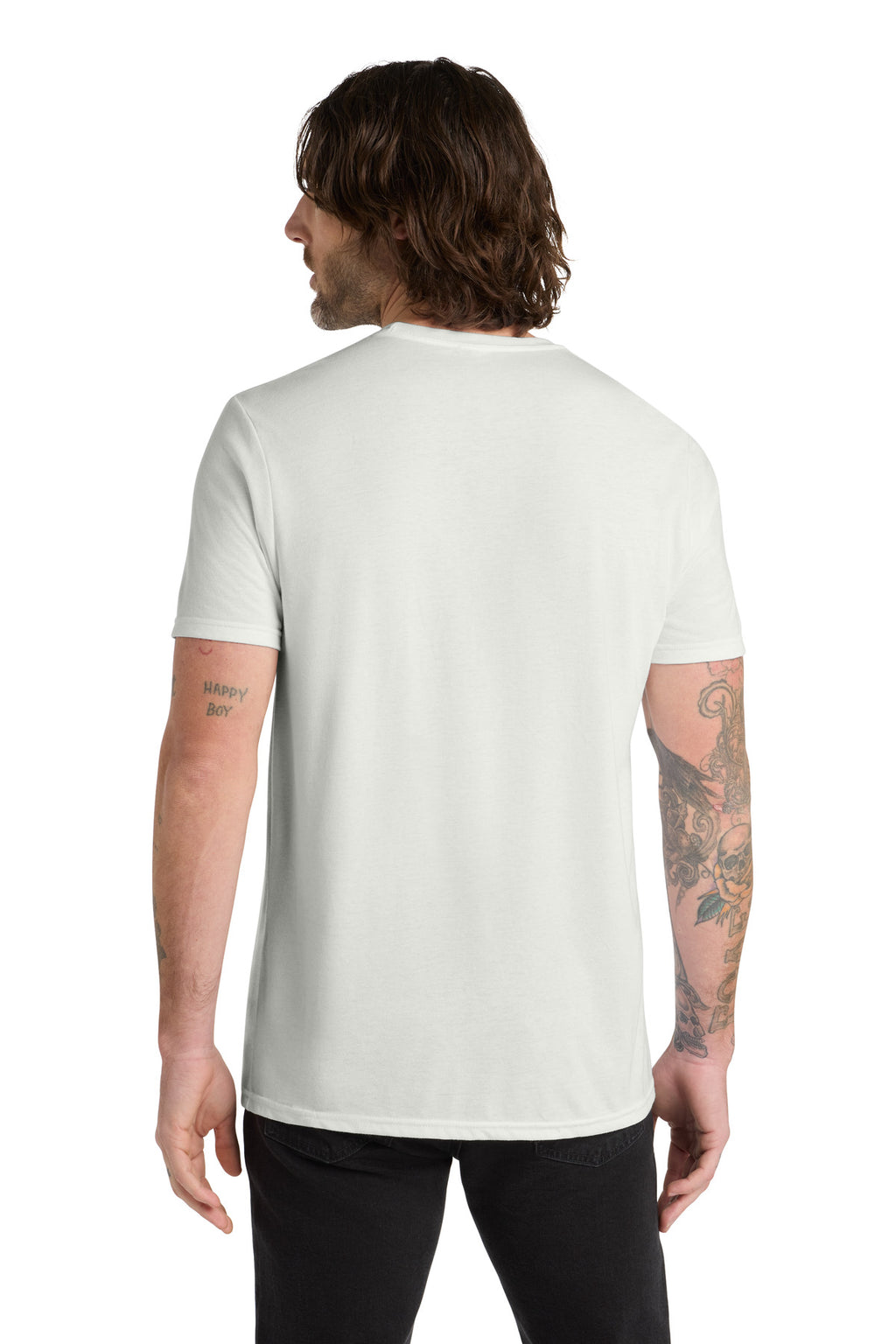 Allmade Unisex Tri-Blend Tee AL2004 - Fairly White - back