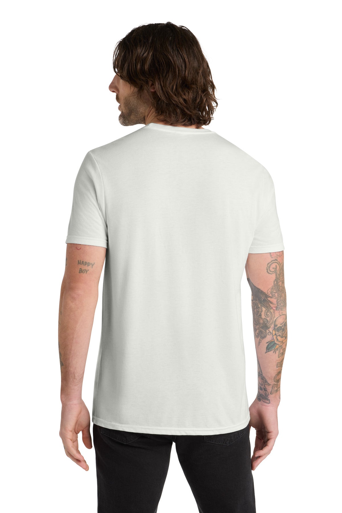 Allmade Unisex Tri-Blend Tee AL2004 - Fairly White - back