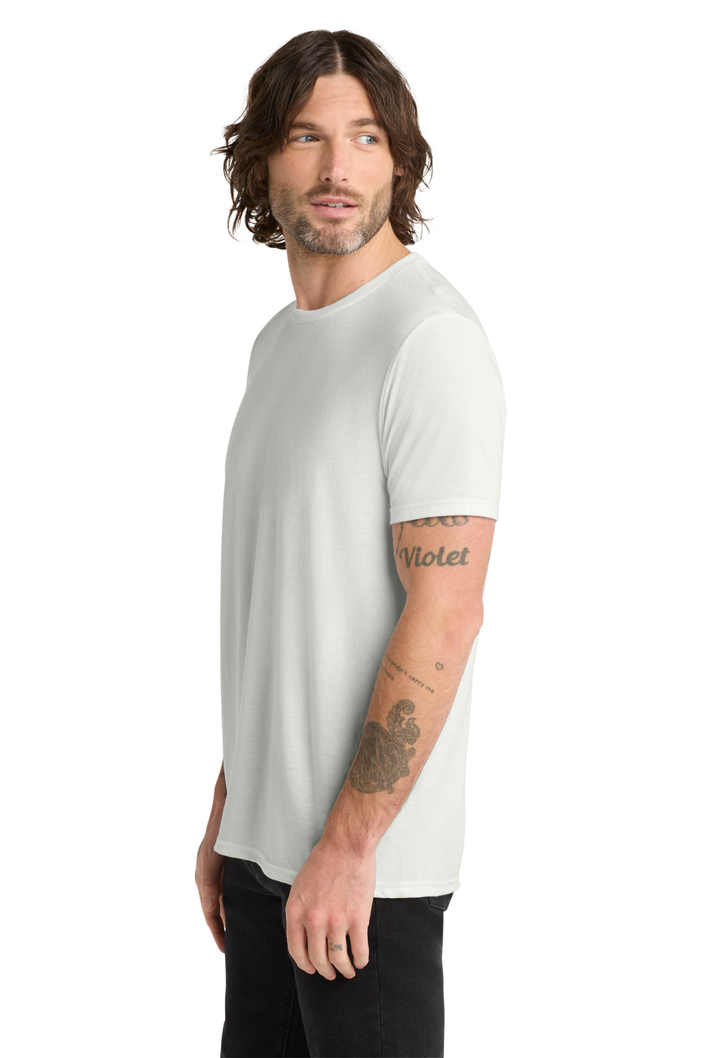 Allmade Unisex Tri-Blend Tee AL2004 - Fairly White - side