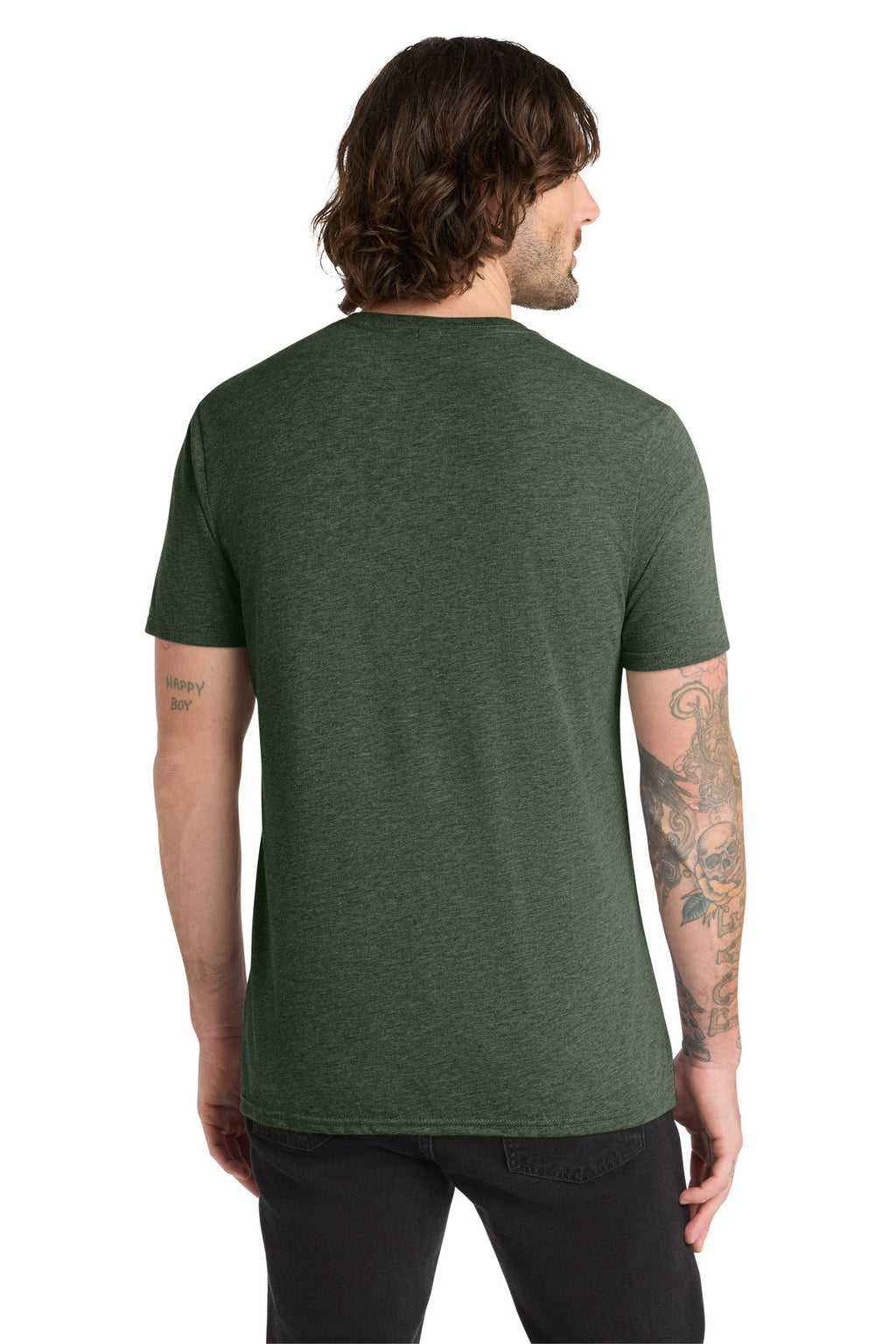 Allmade Unisex Tri-Blend Tee AL2004 - Herb Green - back