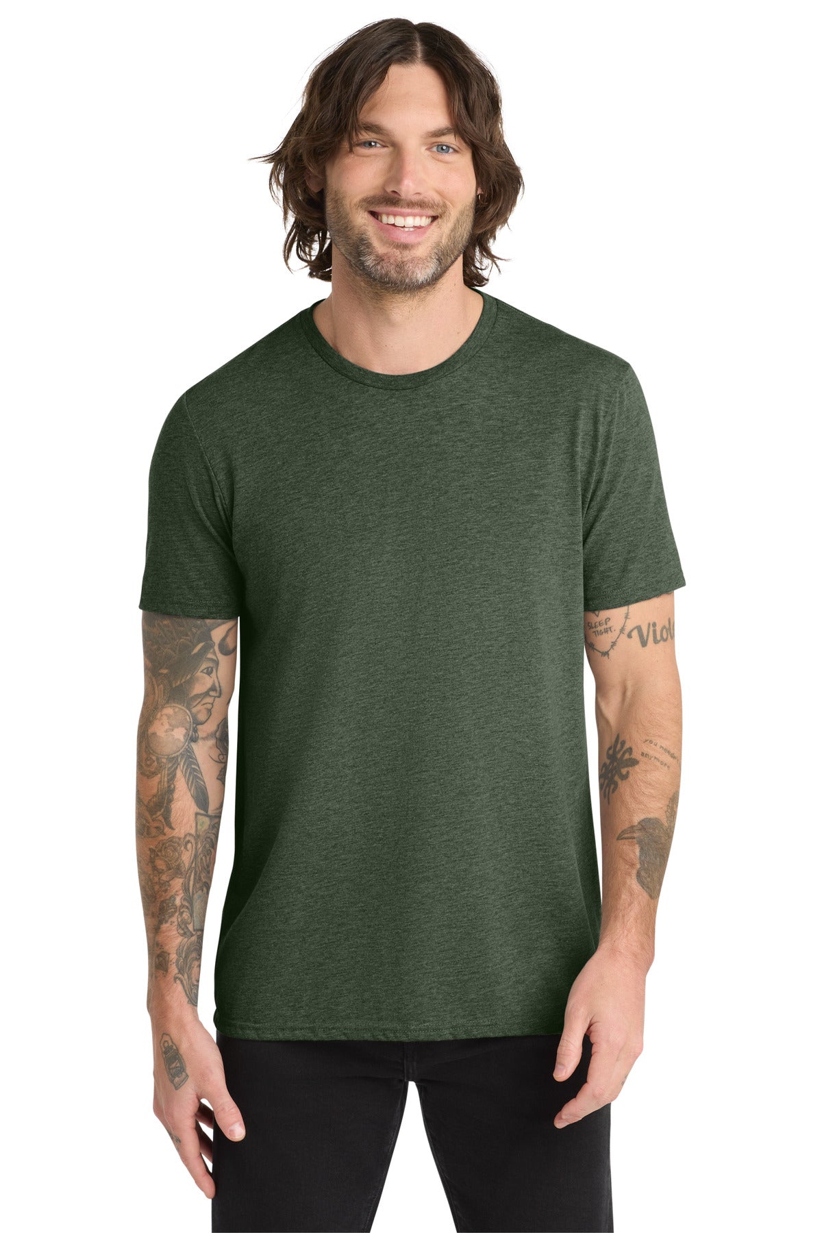 Allmade Unisex Tri-Blend Tee AL2004 - Herb Green - front