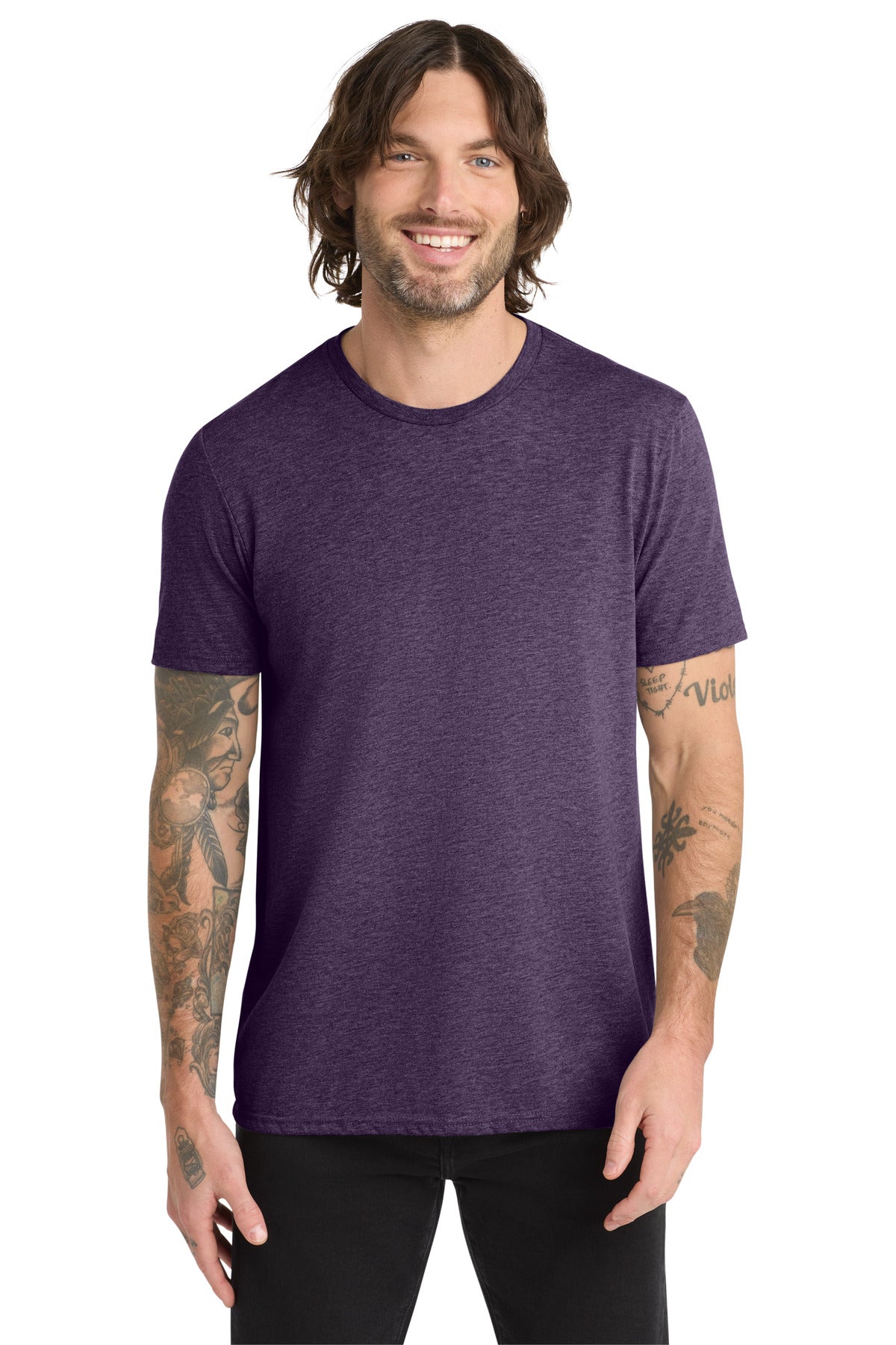 Allmade Unisex Tri-Blend Tee AL2004 - Huckleberry - front