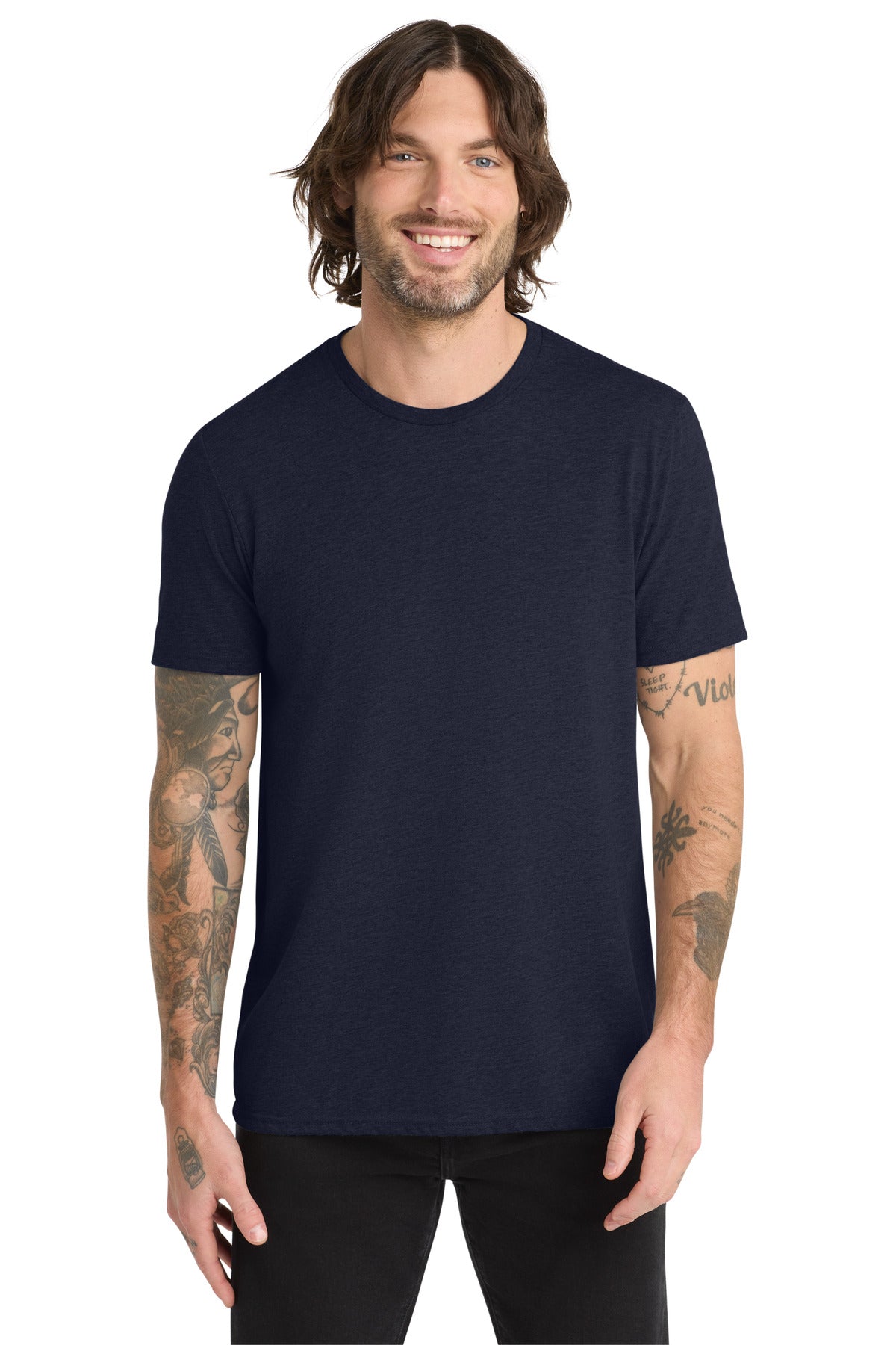 Allmade Unisex Tri-Blend Tee AL2004 - Night Sky Navy - front