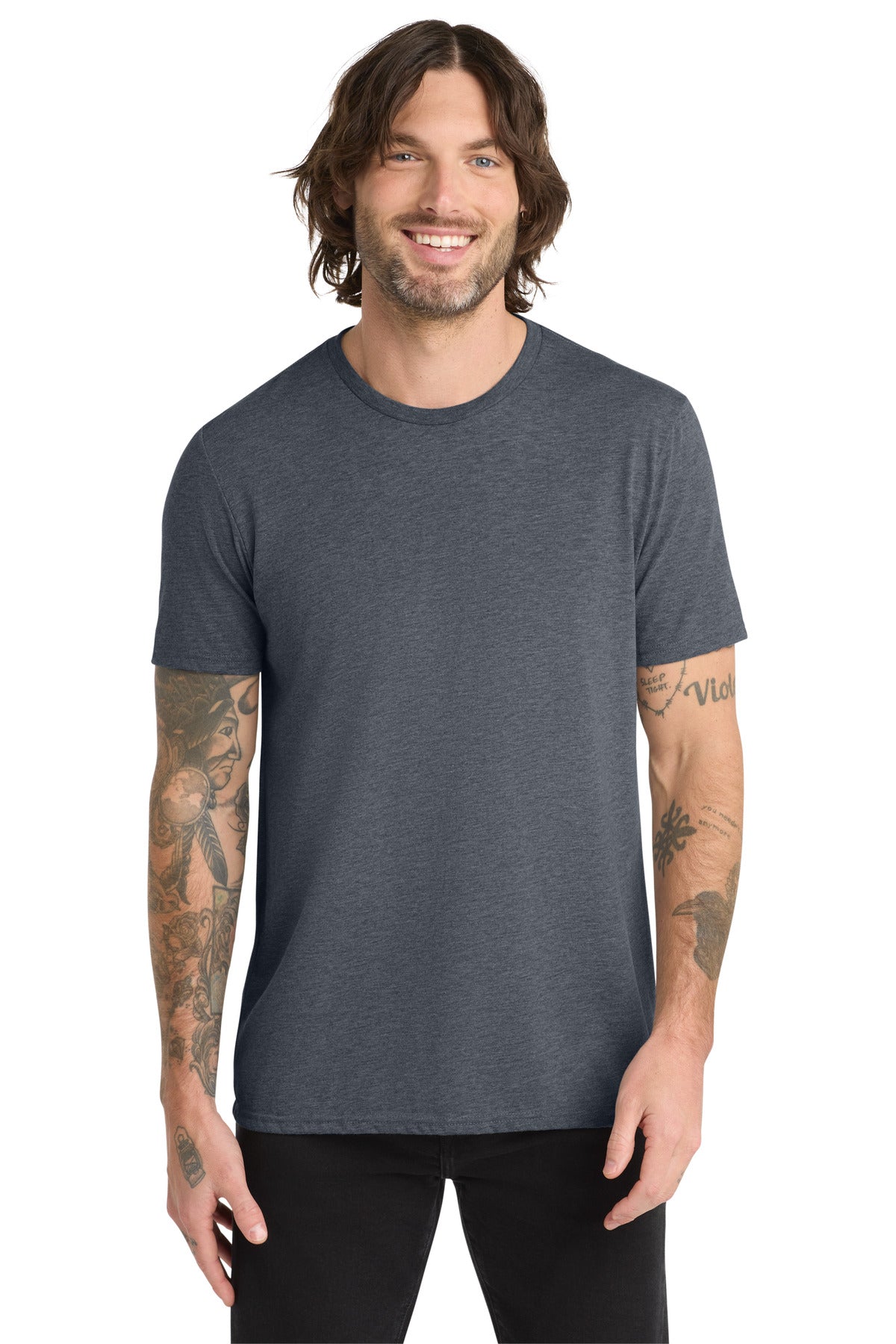 Allmade Unisex Tri-Blend Tee AL2004 - Rebel Blue - front