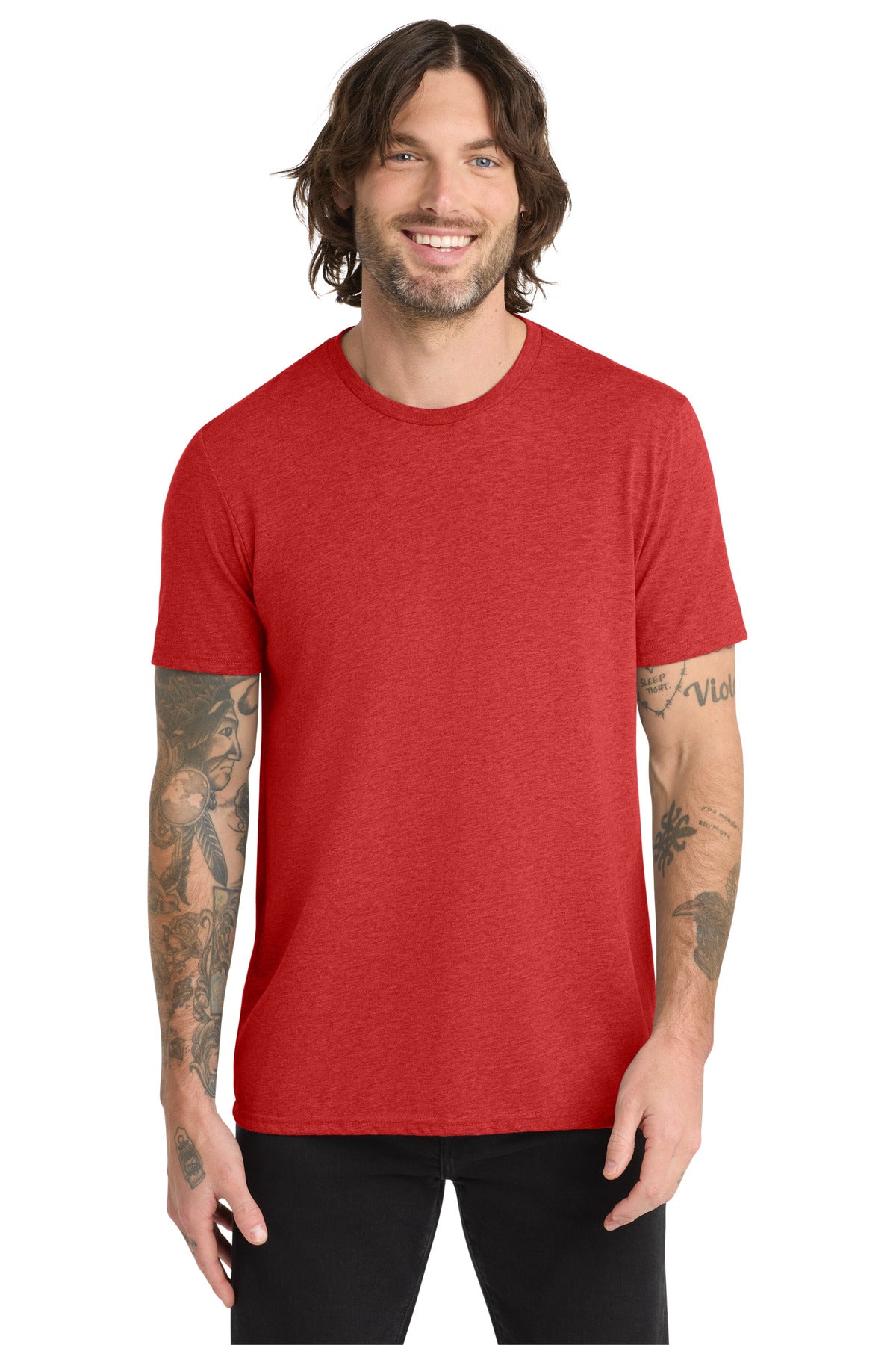 Allmade Unisex Tri-Blend Tee AL2004 - Rise Up Red - front