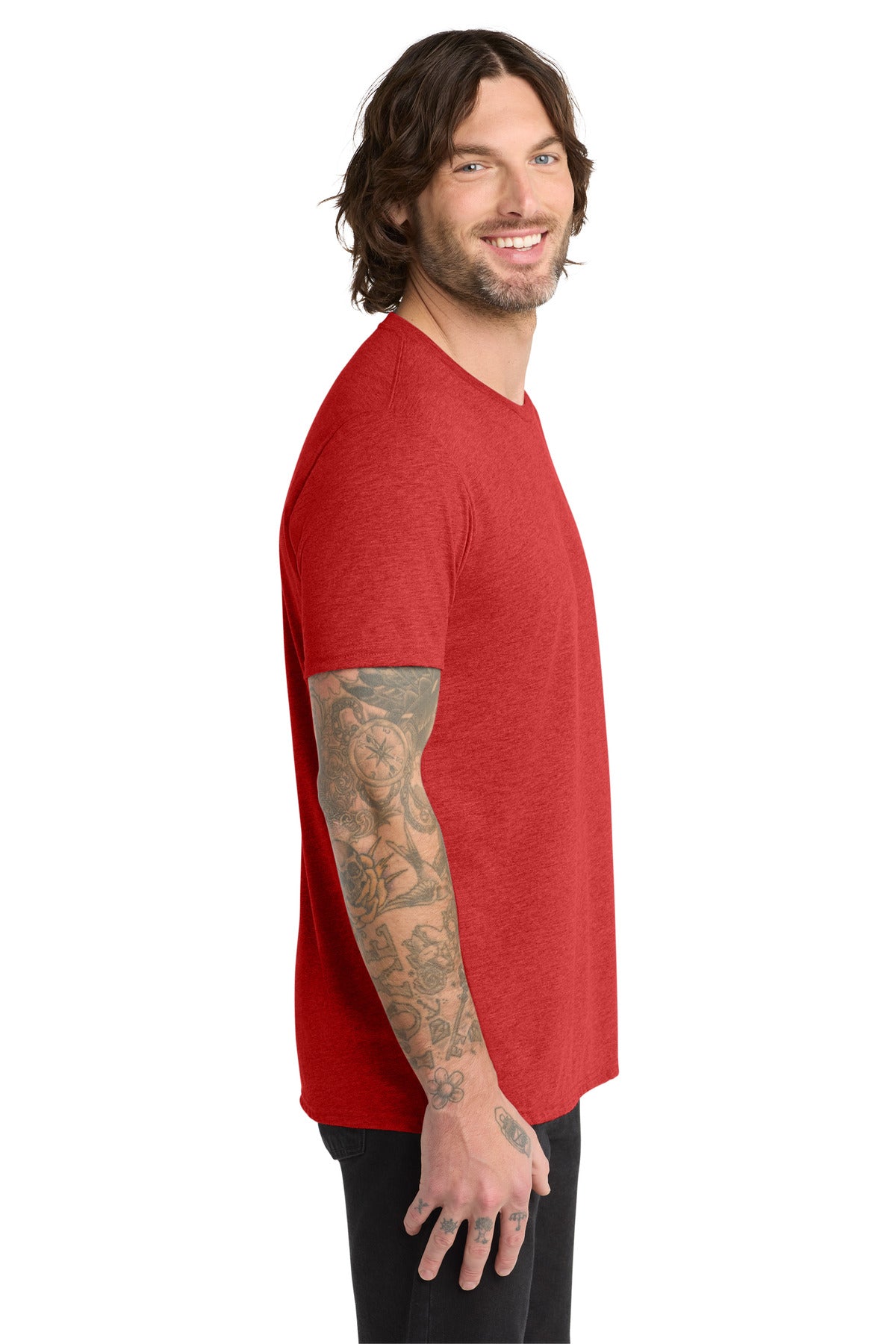 Allmade Unisex Tri-Blend Tee AL2004 - Rise Up Red - side
