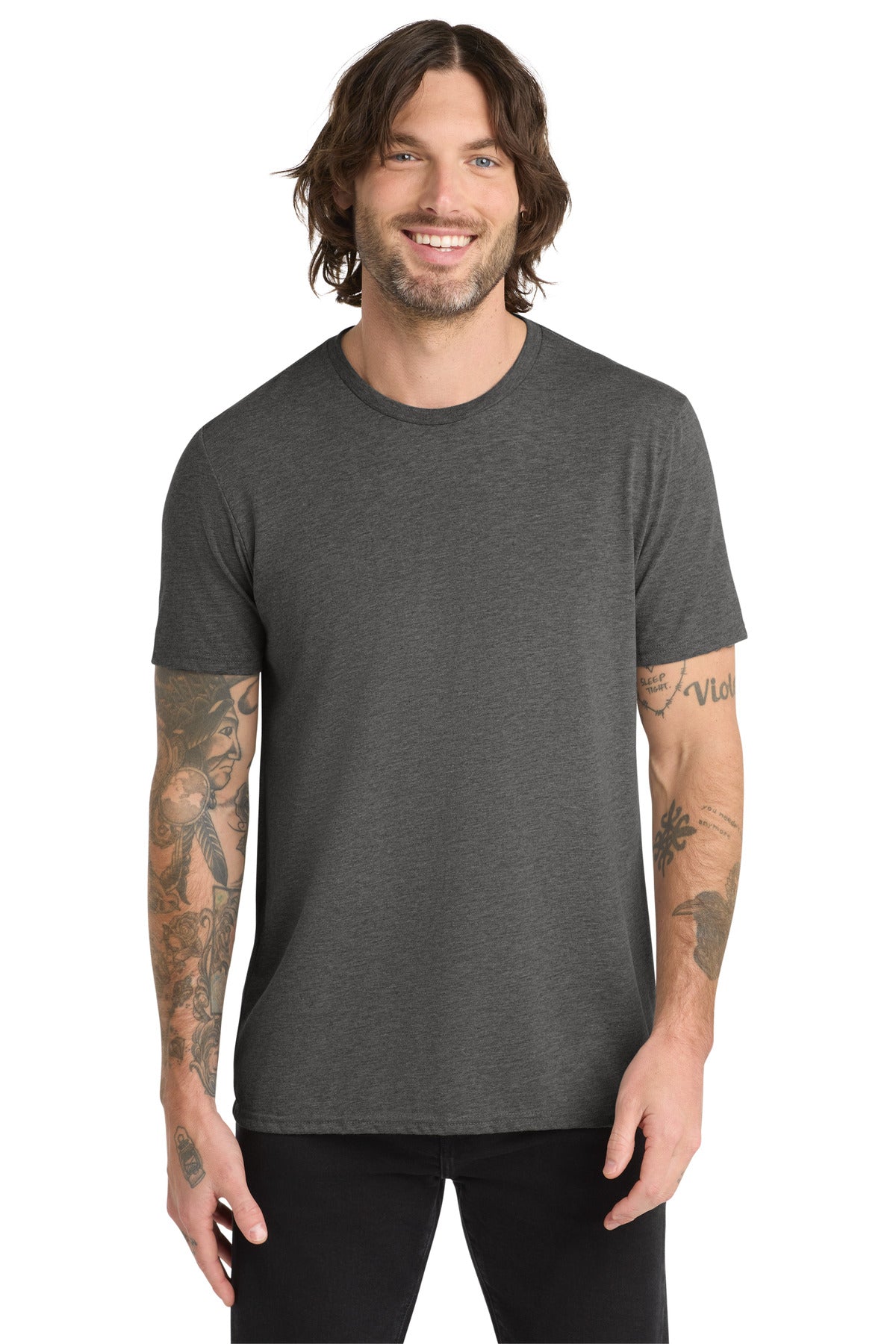 Allmade Unisex Tri-Blend Tee AL2004 - Space Black - front