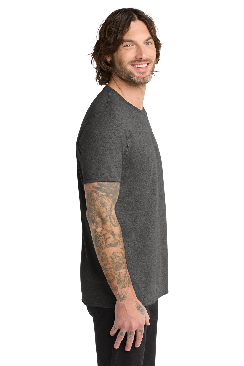 Allmade Unisex Tri-Blend Tee AL2004 - Space Black - side