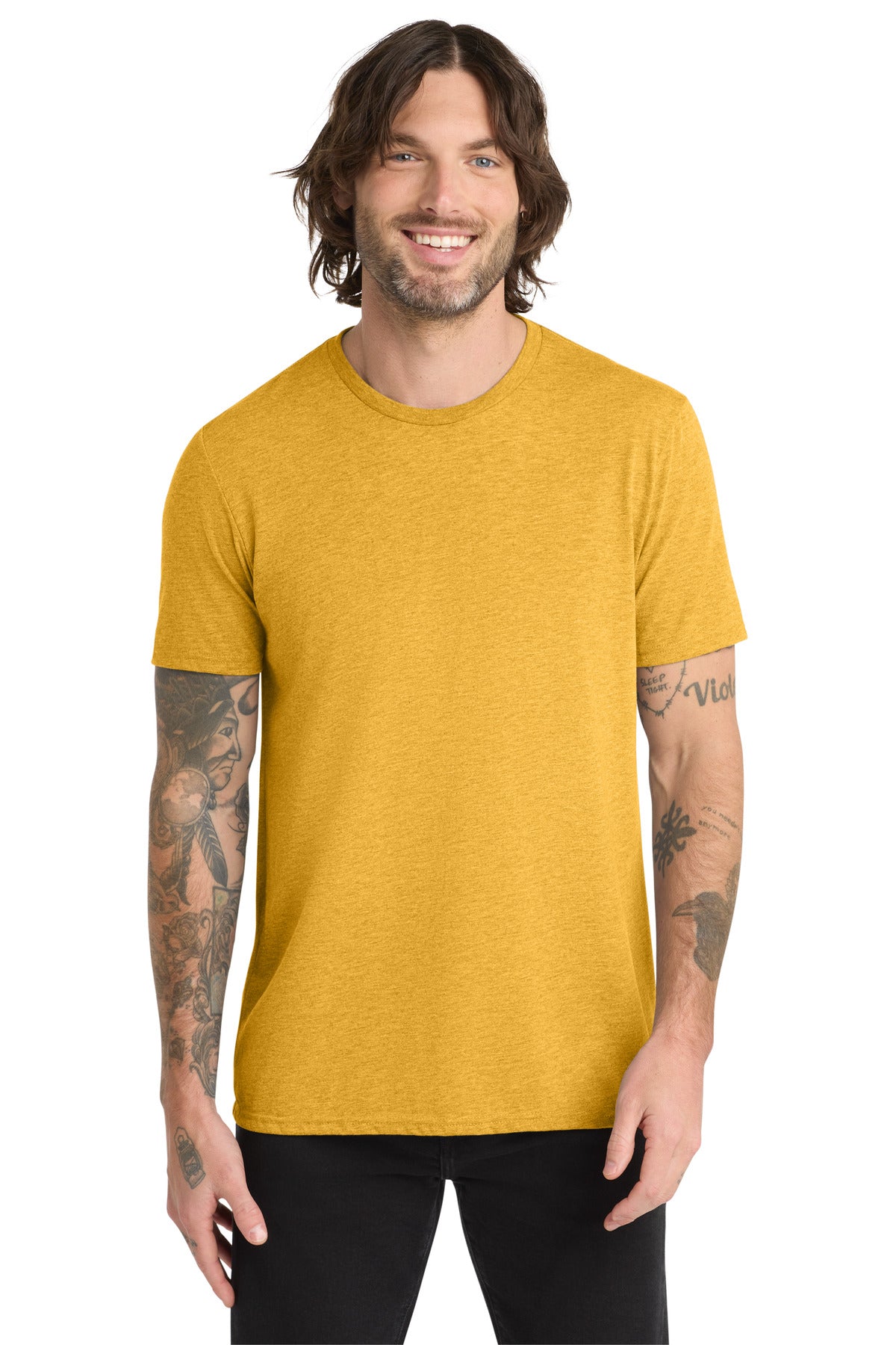 Allmade Unisex Tri-Blend Tee AL2004 - Suncatcher Gold - front