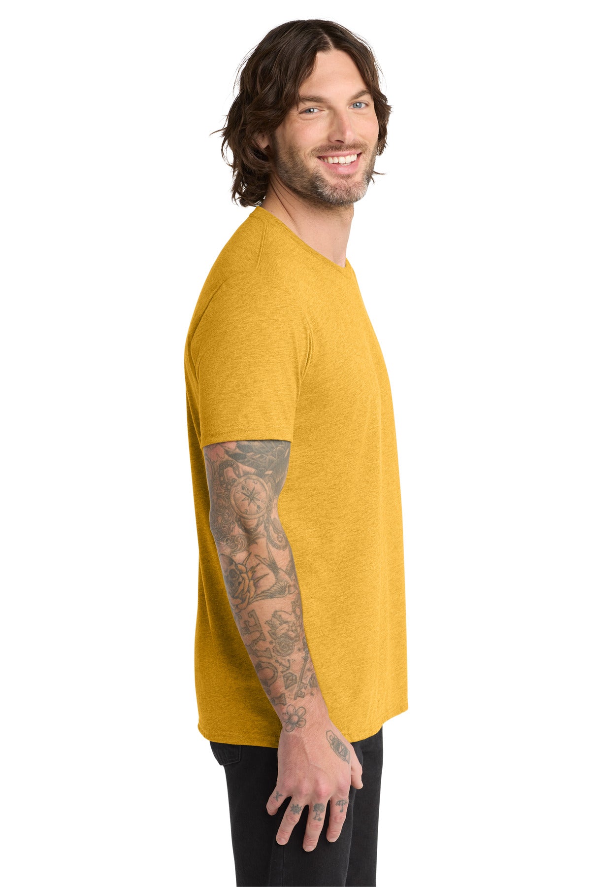 Allmade Unisex Tri-Blend Tee AL2004 - Suncatcher Gold - side