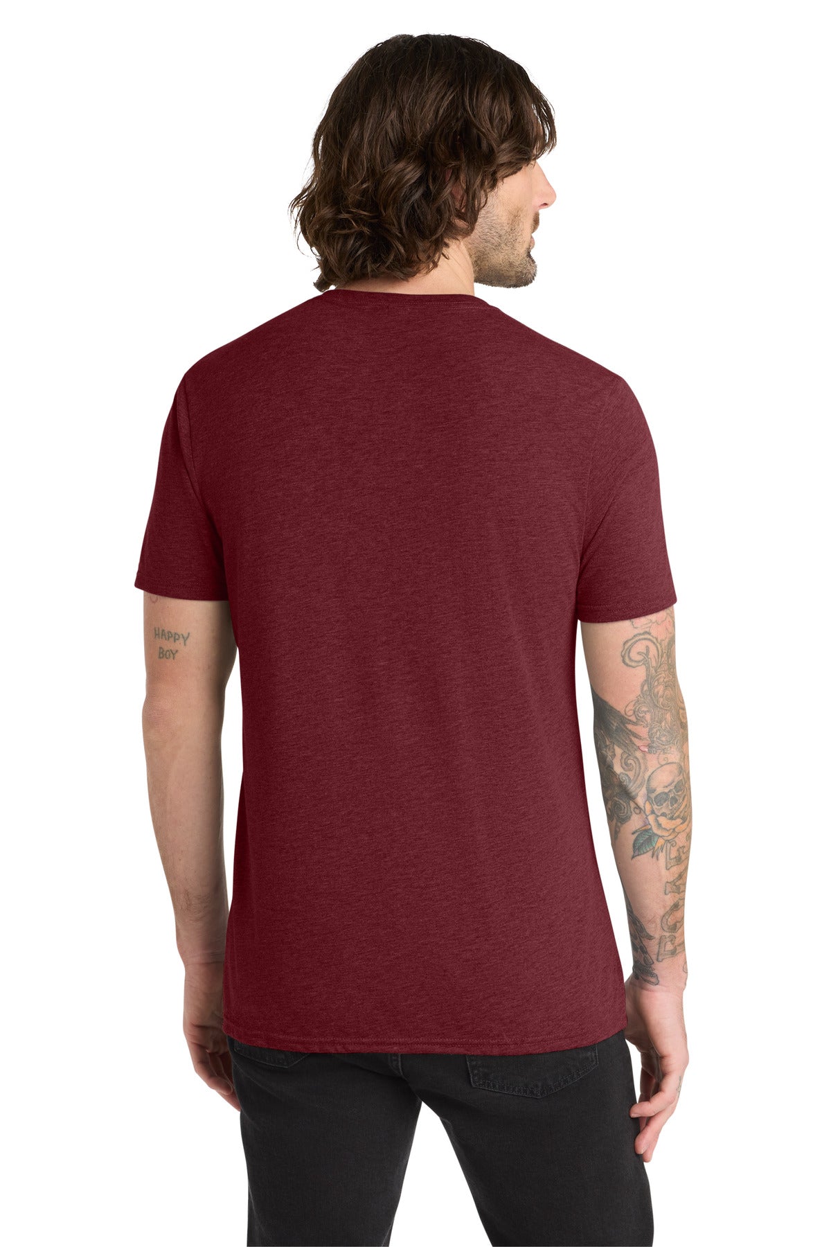 Allmade Unisex Tri-Blend Tee AL2004 - Vino Red - back