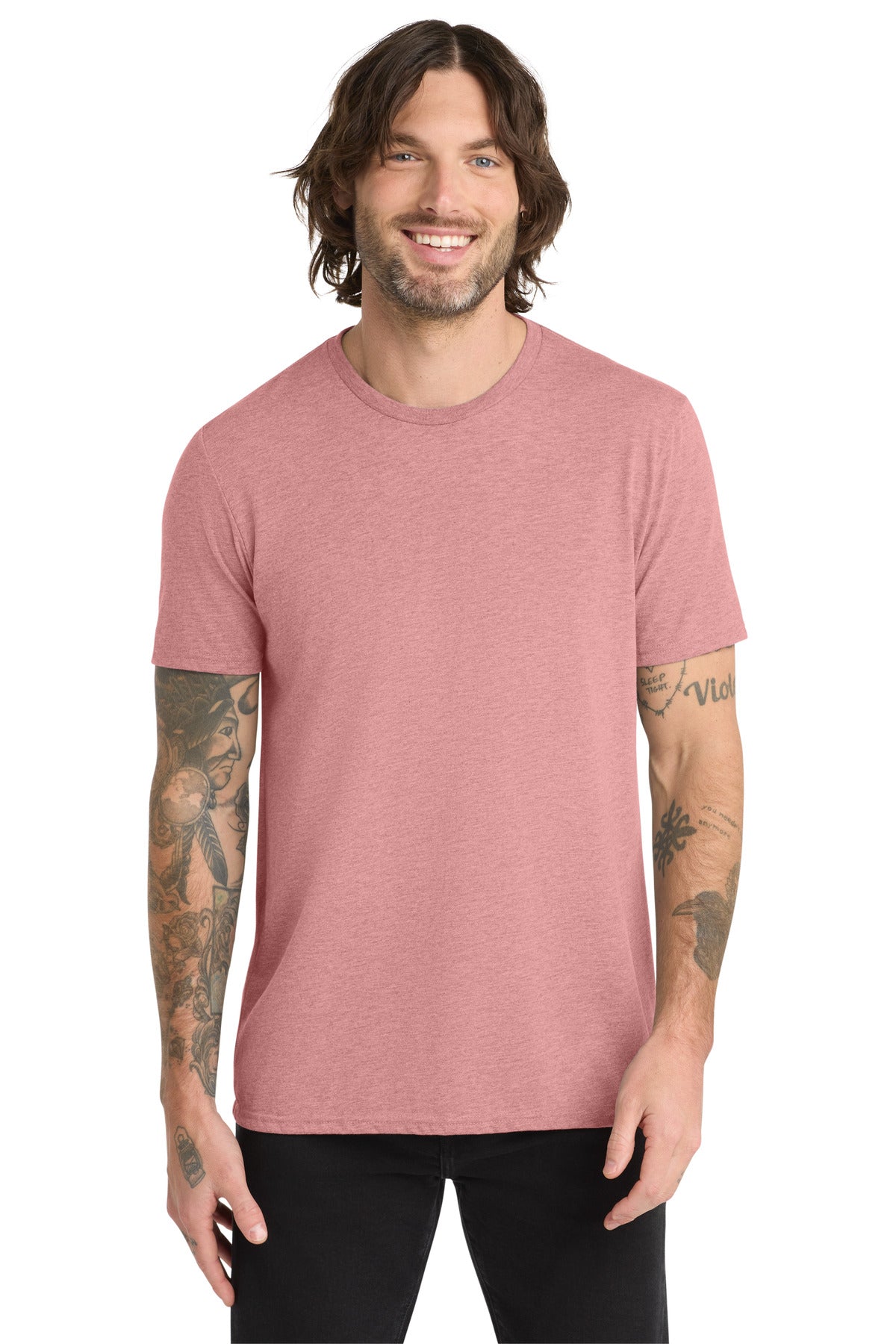 Allmade Unisex Tri-Blend Tee AL2004 - Vintage Rose - front