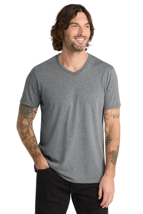 Allmade Unisex Tri-Blend V-Neck Tee AL2014 - Aluminum Grey - front