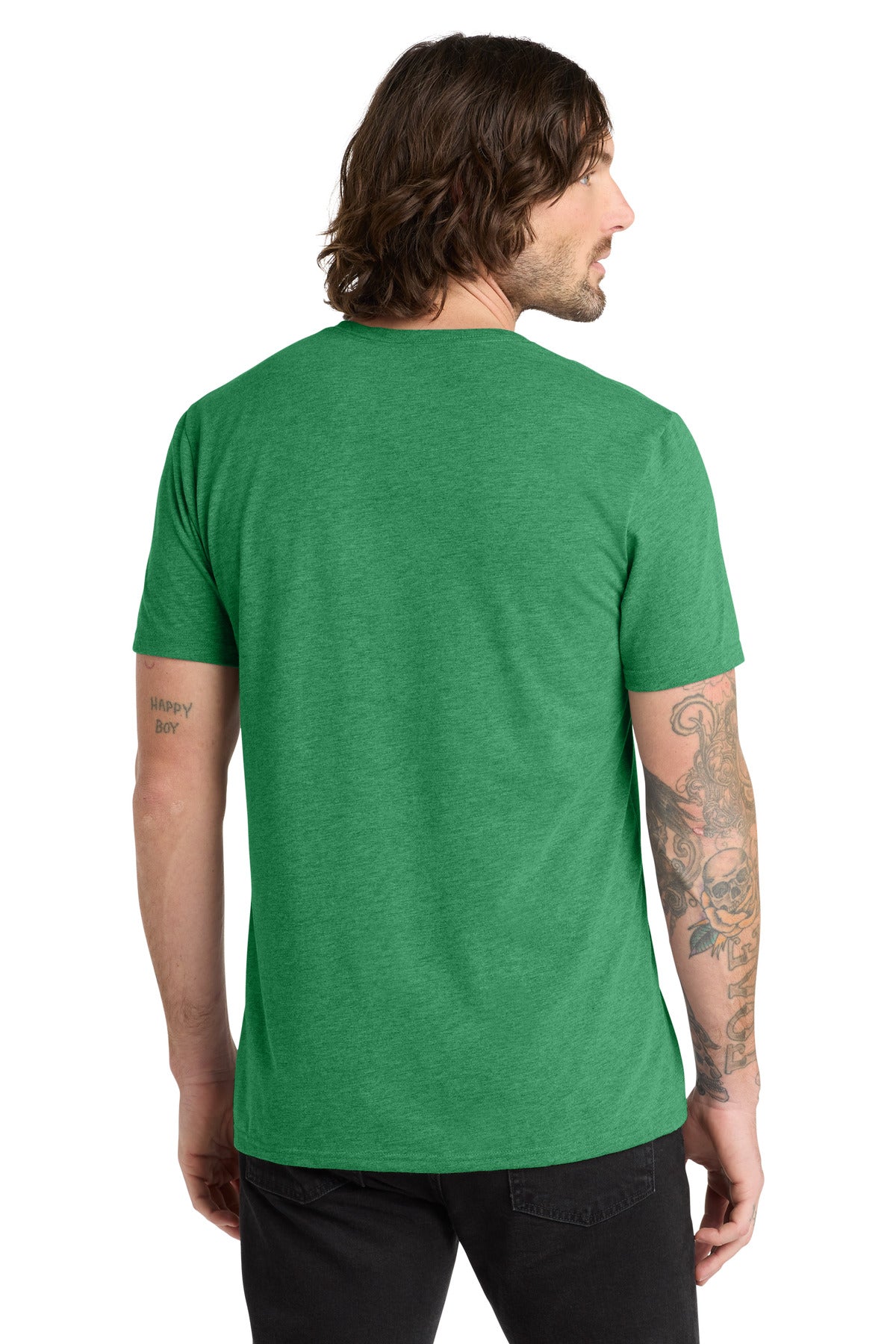 Allmade Unisex Tri-Blend V-Neck Tee AL2014 - Enviro Green - back