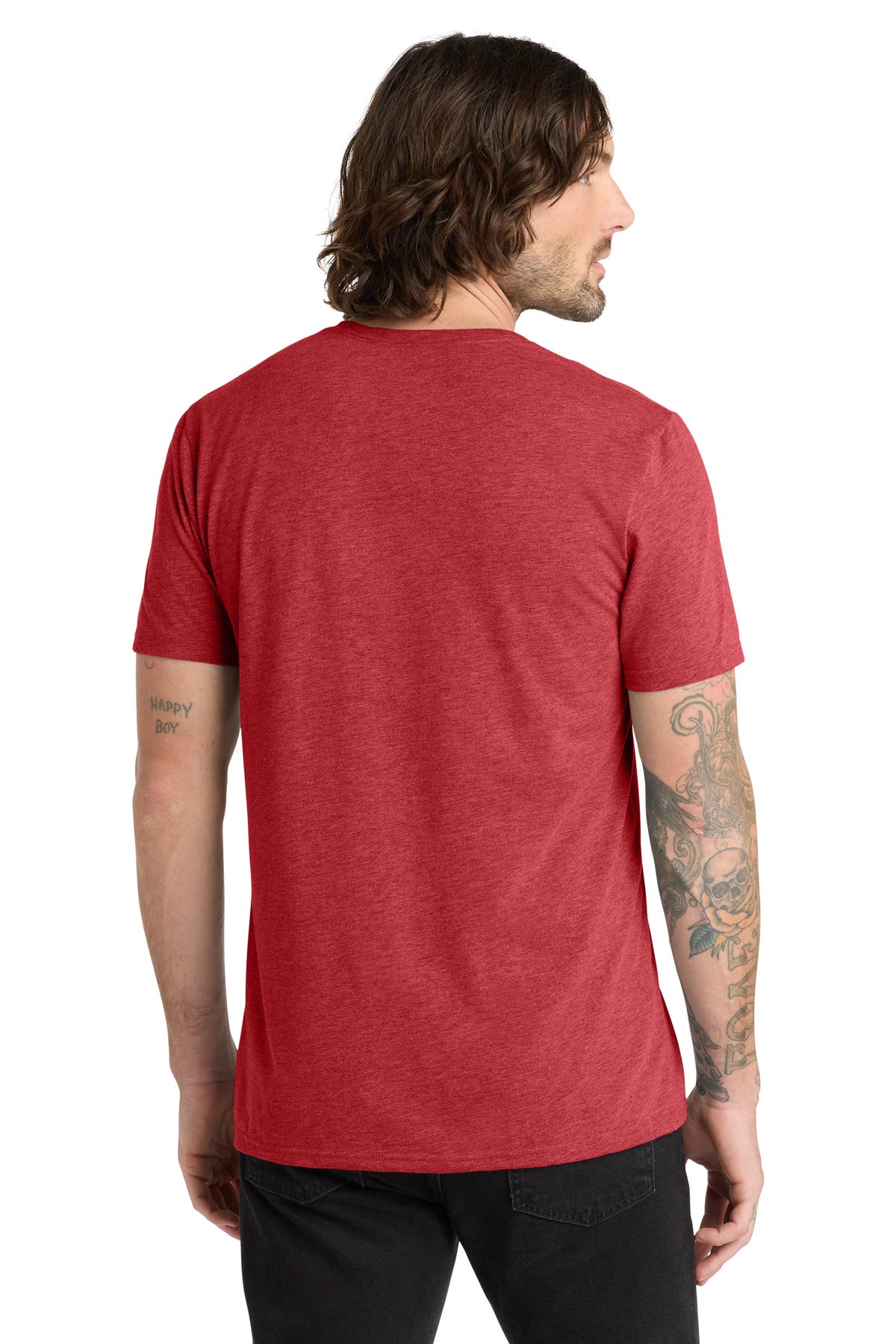 Allmade Unisex Tri-Blend V-Neck Tee AL2014 - Rise Up Red - back
