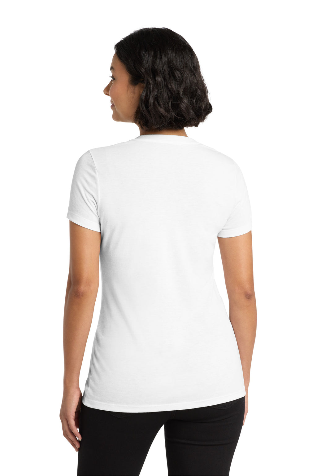 Allmade Women's Tri-Blend V-Neck Tee AL2018 - Bright White - back