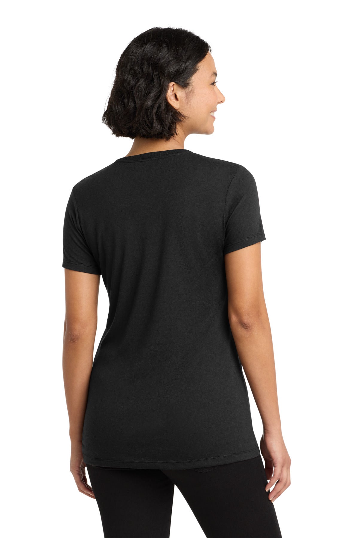Allmade Women's Tri-Blend V-Neck Tee AL2018 - Deep Black - back