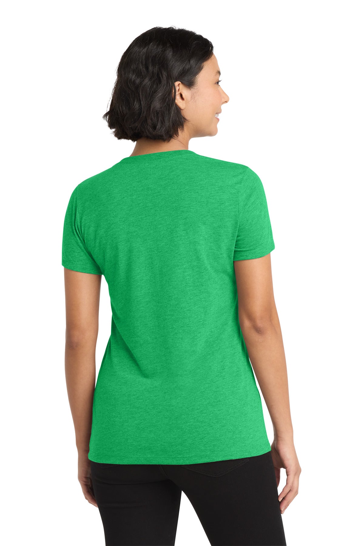 Allmade Women's Tri-Blend V-Neck Tee AL2018 - Enviro Green - back