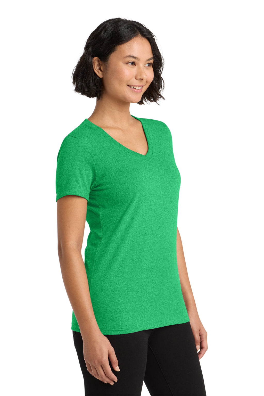 Allmade Women's Tri-Blend V-Neck Tee AL2018 - Enviro Green - side