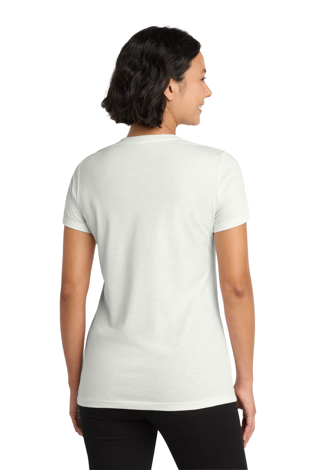 Allmade Women's Tri-Blend V-Neck Tee AL2018 - Fairly White - back