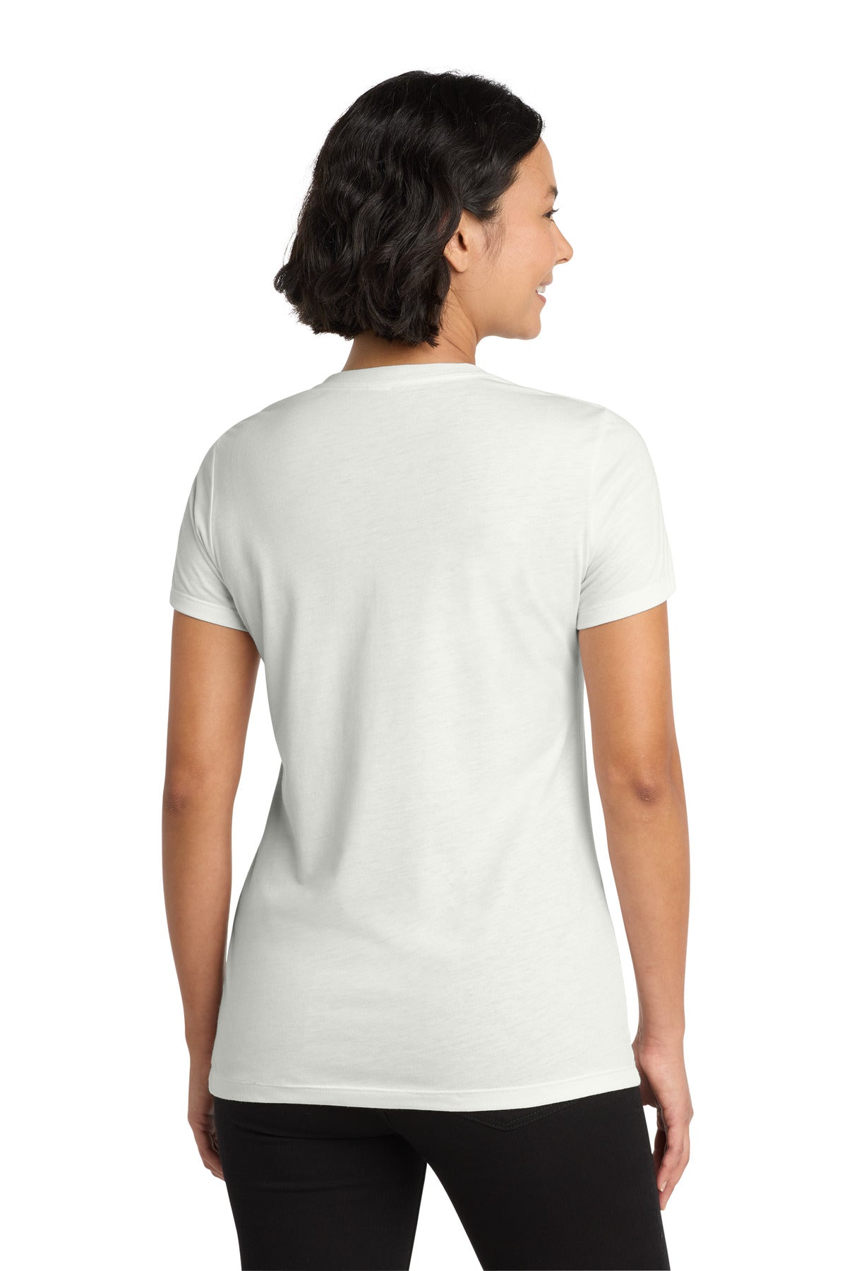 Allmade Women's Tri-Blend V-Neck Tee AL2018 - Fairly White - back