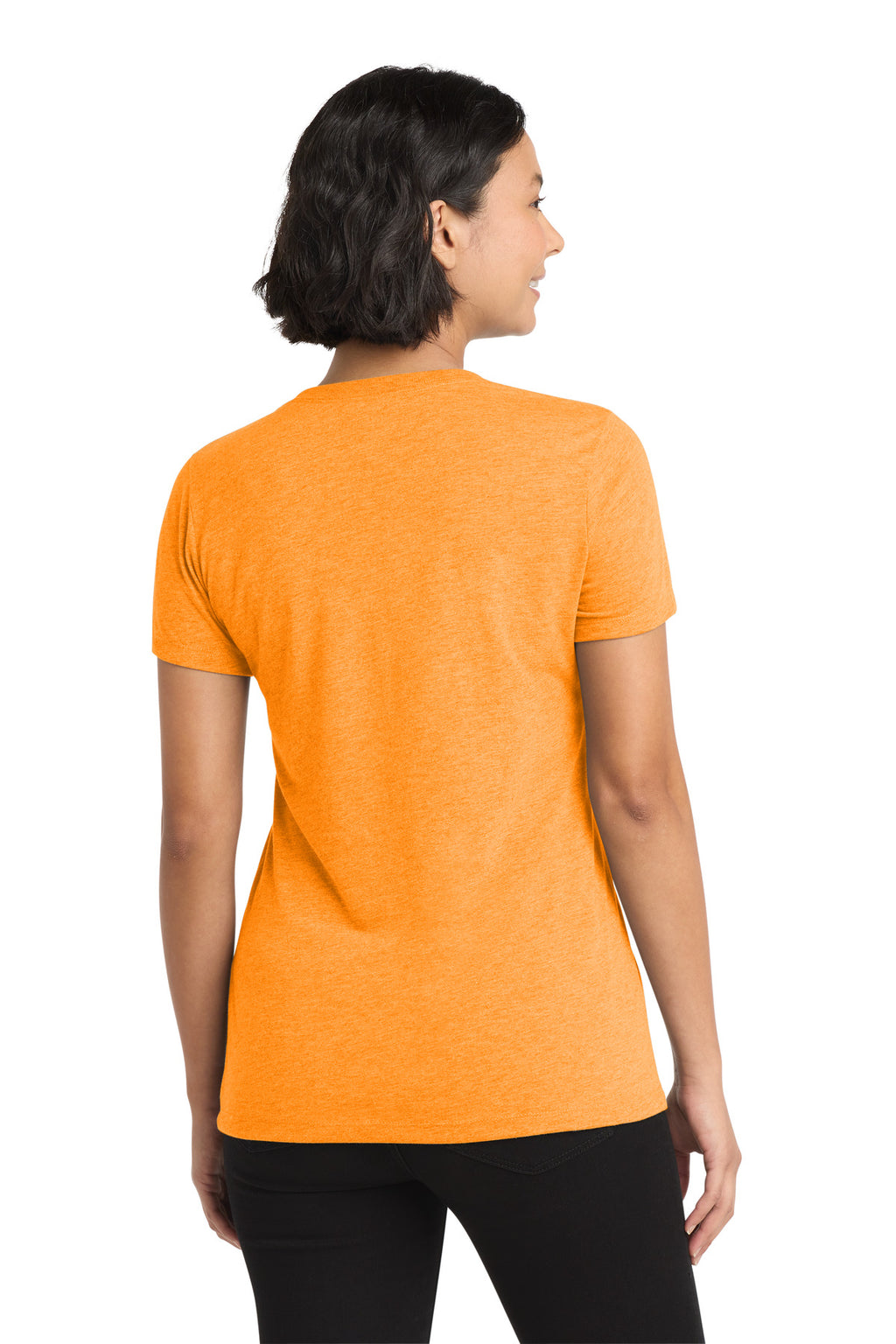 Allmade Women's Tri-Blend V-Neck Tee AL2018 - Orange You Fancy - back