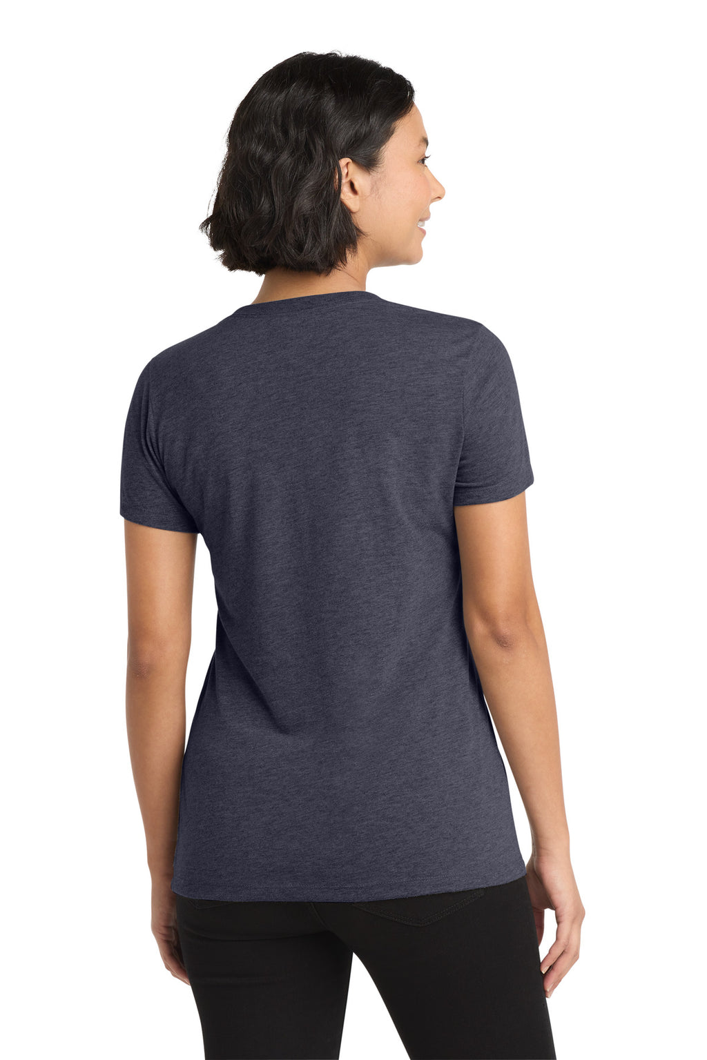 Allmade Women's Tri-Blend V-Neck Tee AL2018 - Rebel Blue - back