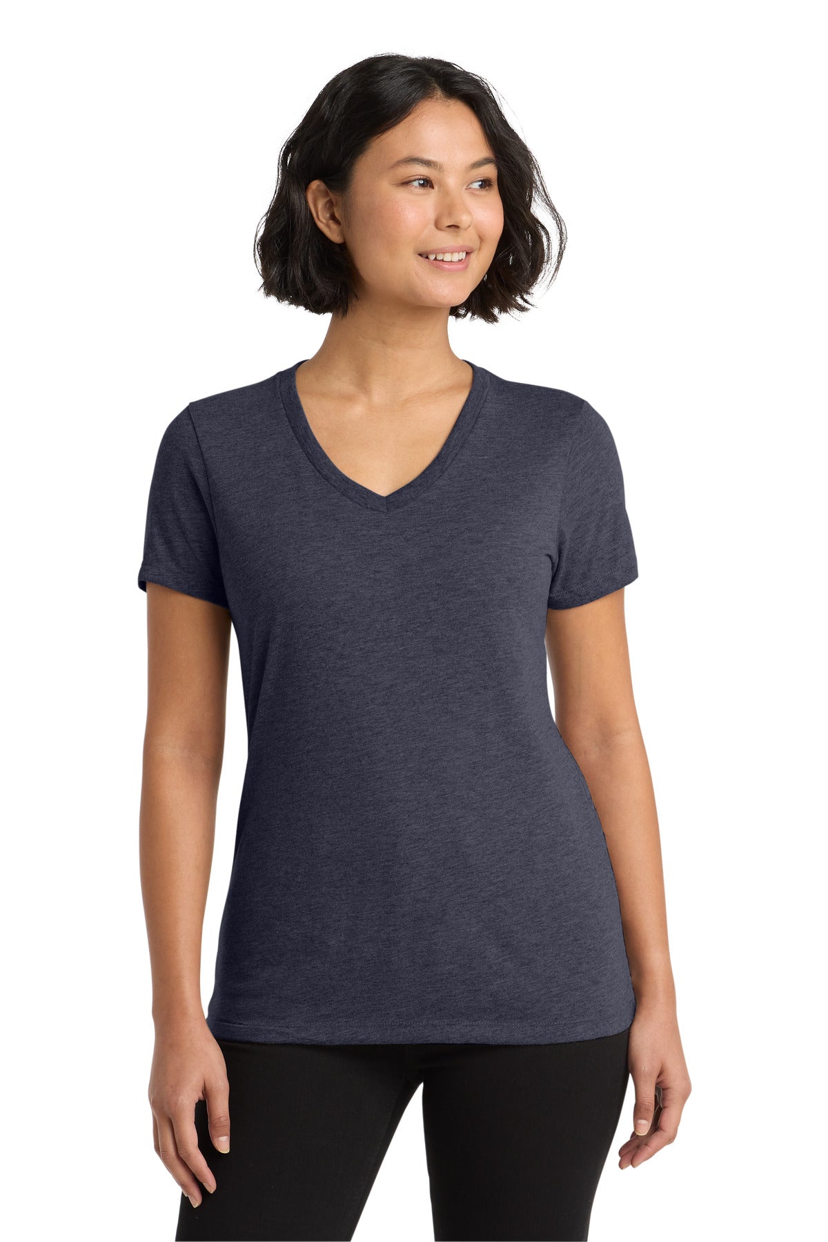 Allmade Women's Tri-Blend V-Neck Tee AL2018 - Rebel Blue - front
