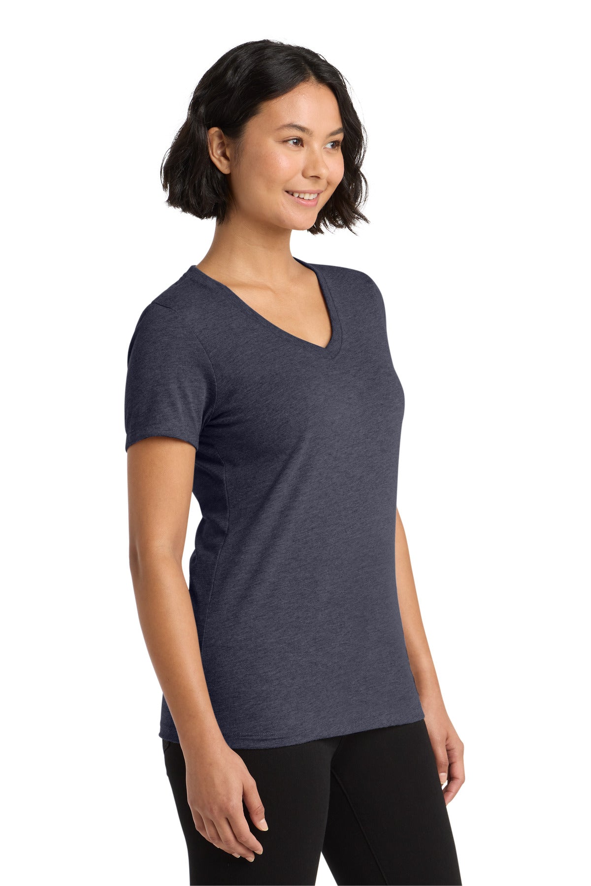Allmade Women's Tri-Blend V-Neck Tee AL2018 - Rebel Blue - side
