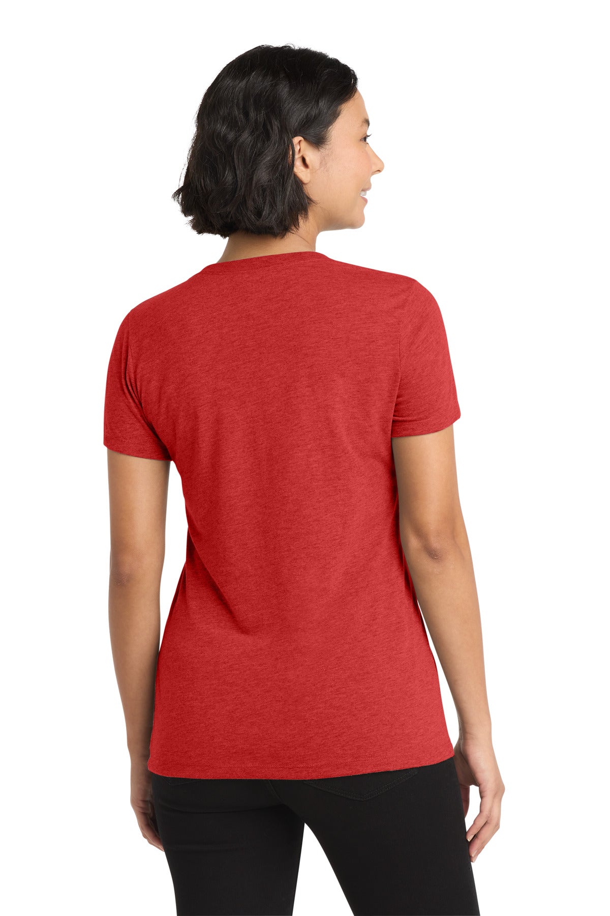 Allmade Women's Tri-Blend V-Neck Tee AL2018 - Rise Up Red - back