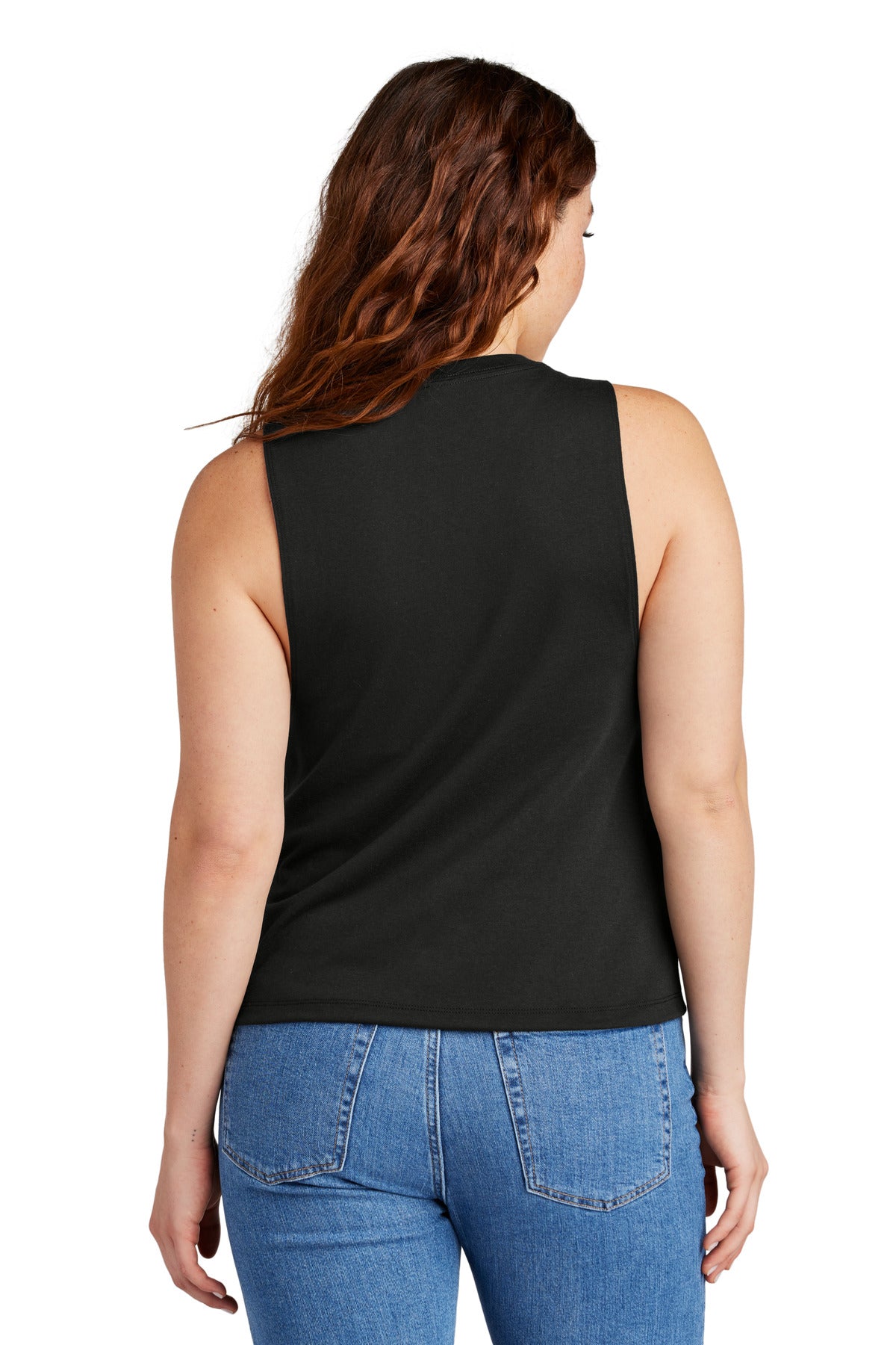 Allmade Women's Tri-Blend Muscle Tank AL2020 - Deep Black - back