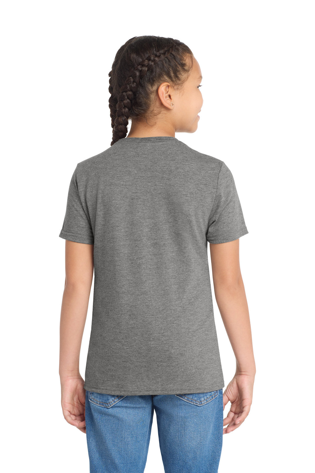 Allmade Youth Tri-Blend Tee AL207 - Aluminum Grey - back