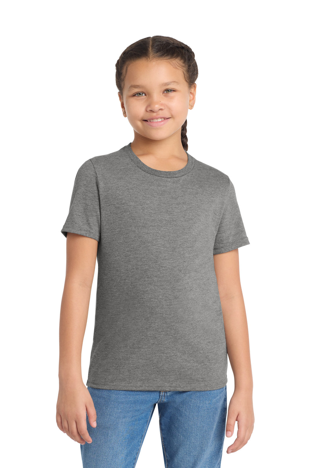 Allmade Youth Tri-Blend Tee AL207 - Aluminum Grey - front