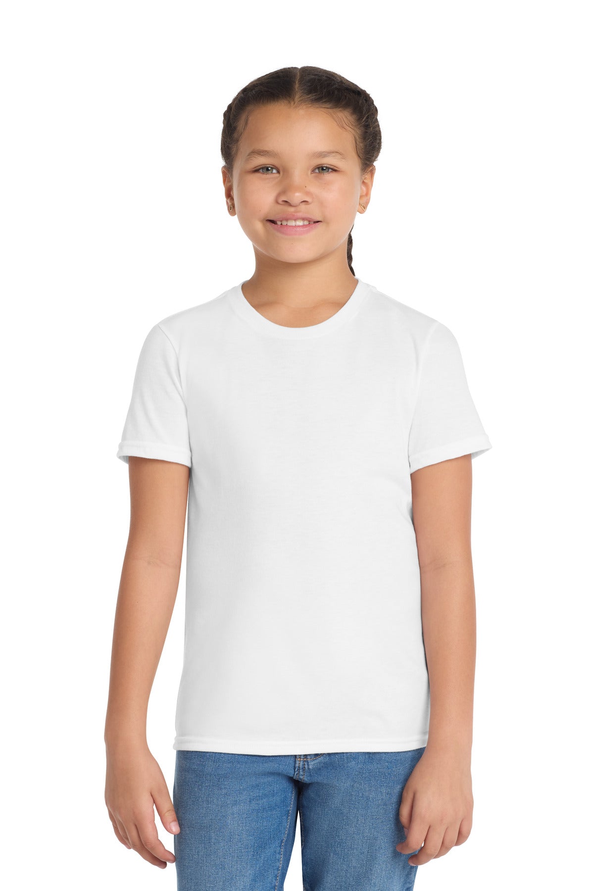 Allmade Youth Tri-Blend Tee AL207 - Bright White - front