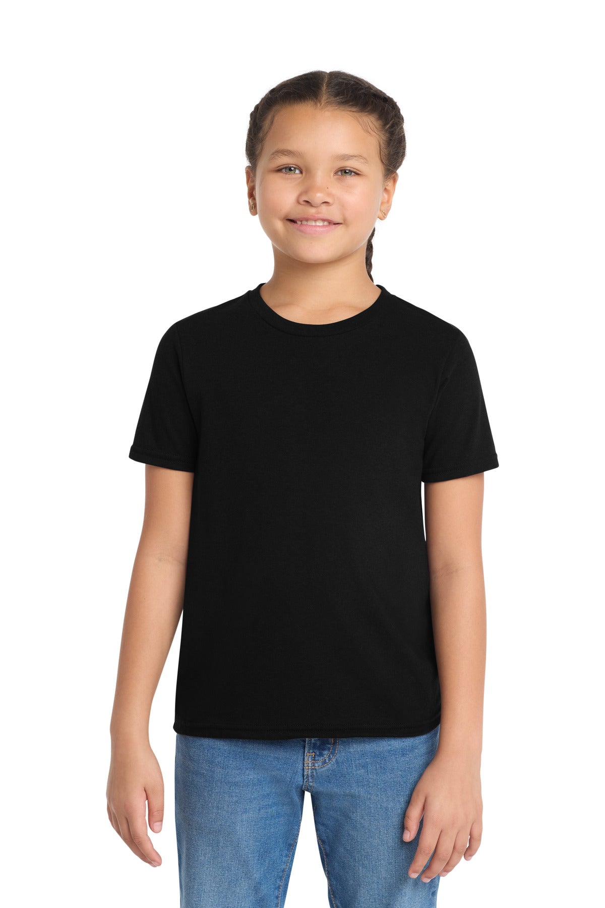 Allmade Youth Tri-Blend Tee AL207 - Deep Black - front