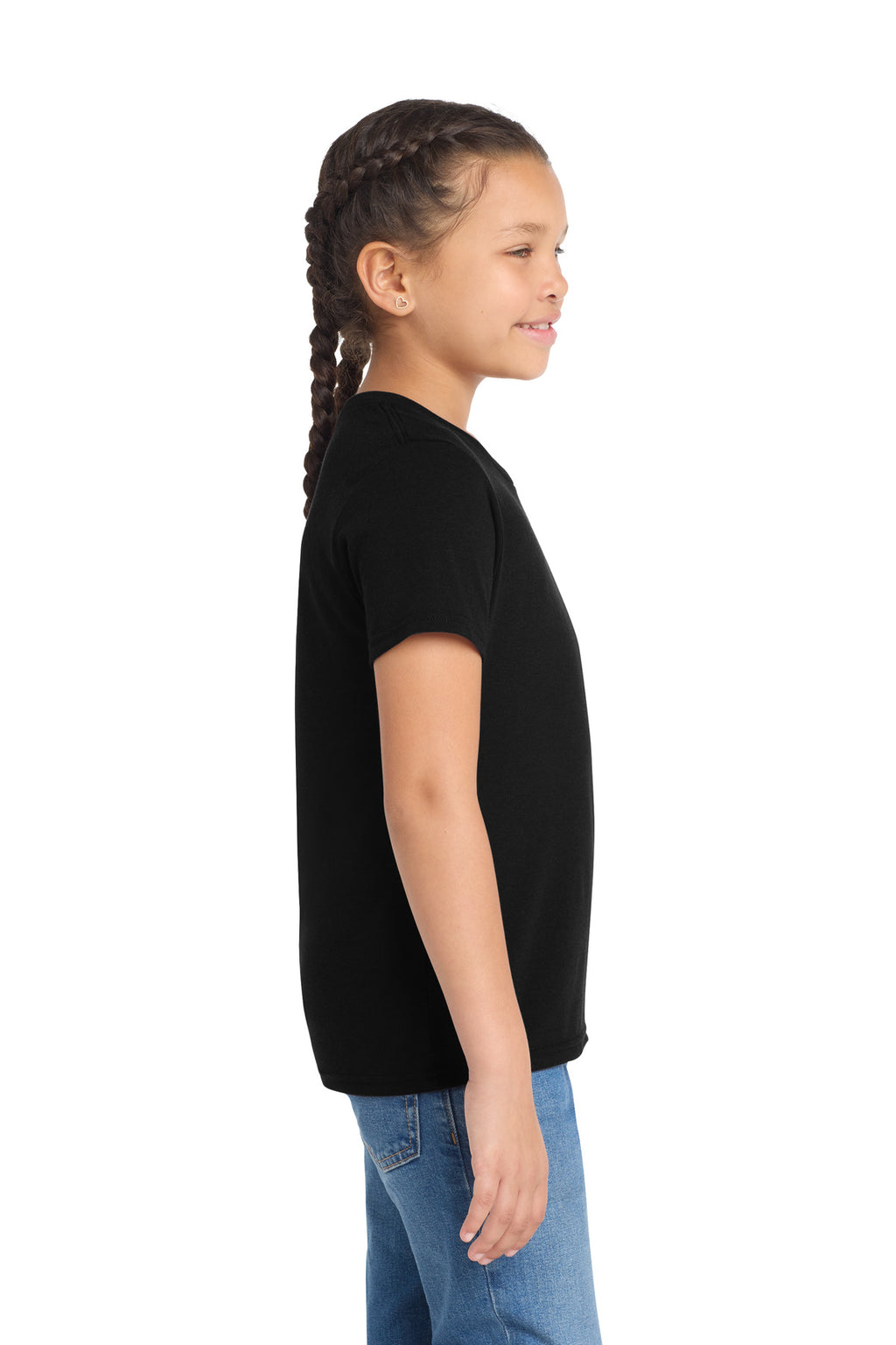 Allmade Youth Tri-Blend Tee AL207 - Deep Black - side