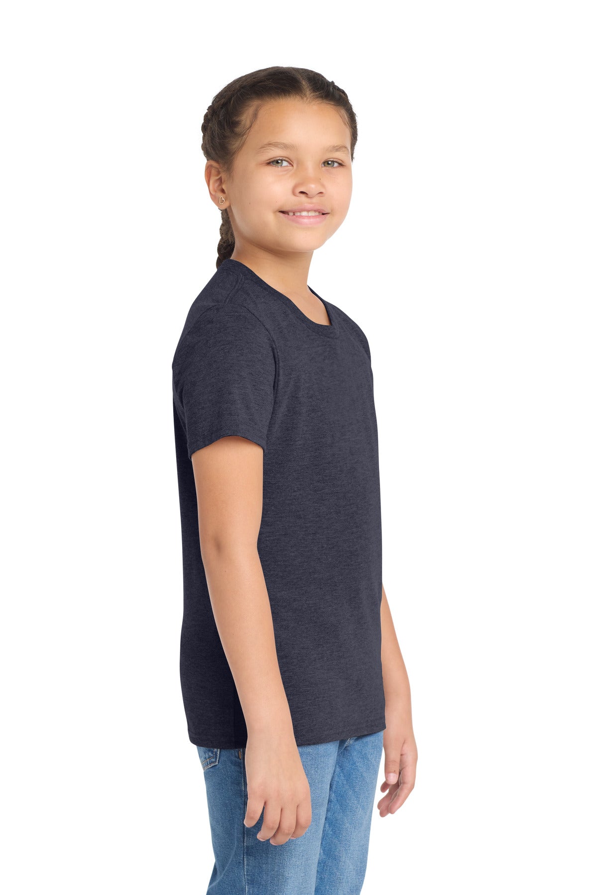 Allmade Youth Tri-Blend Tee AL207 - Rebel Blue - side