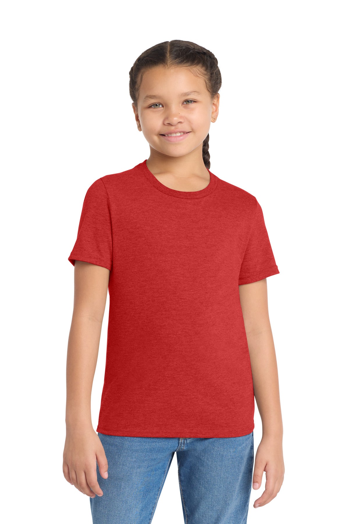 Allmade Youth Tri-Blend Tee AL207 - Rise Up Red - front