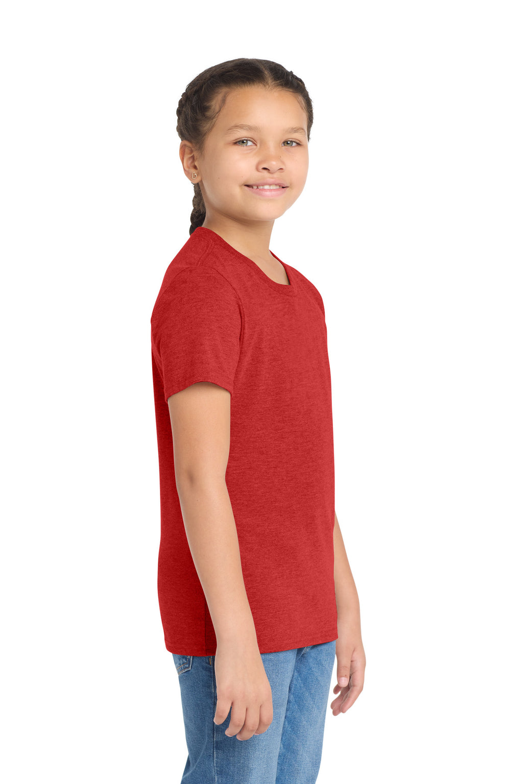 Allmade Youth Tri-Blend Tee AL207 - Rise Up Red - side