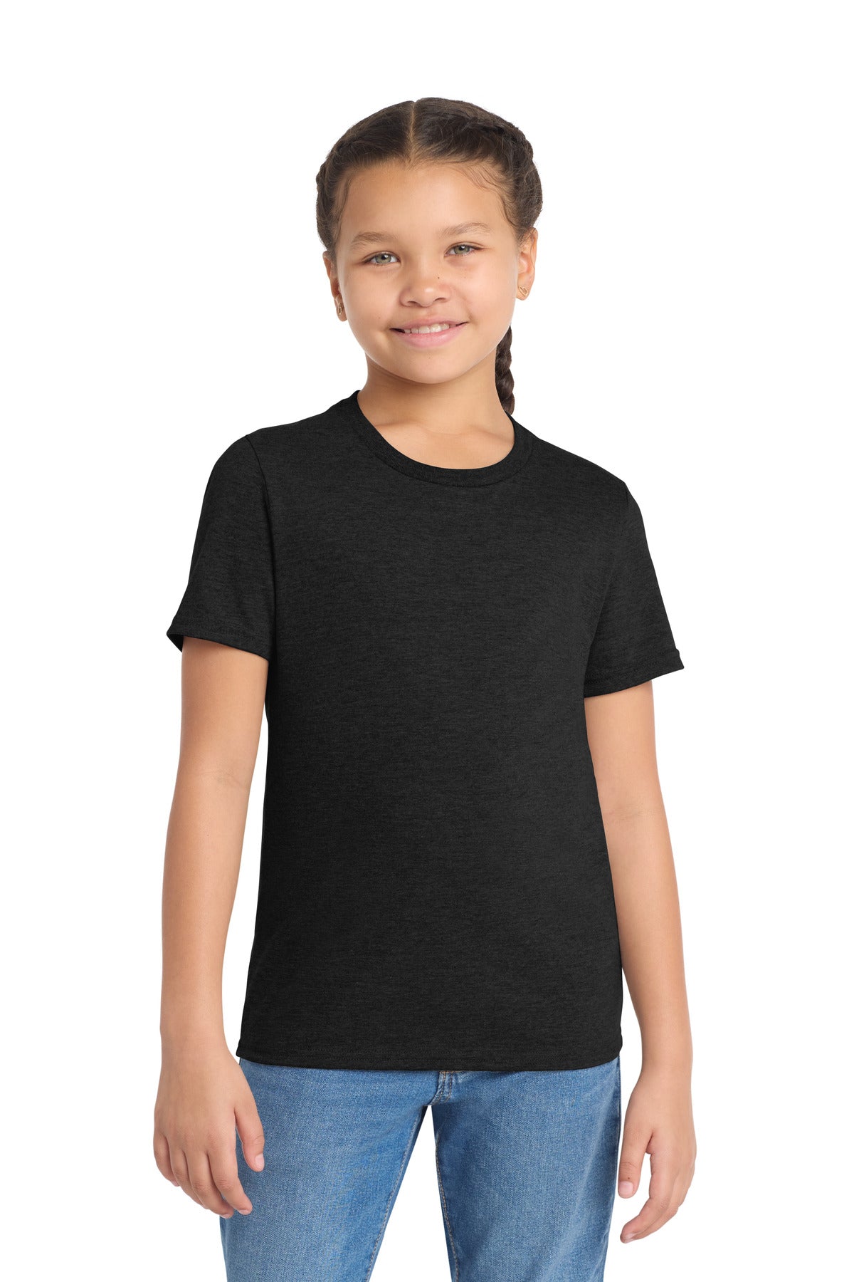 Allmade Youth Tri-Blend Tee AL207 - Space Black - front