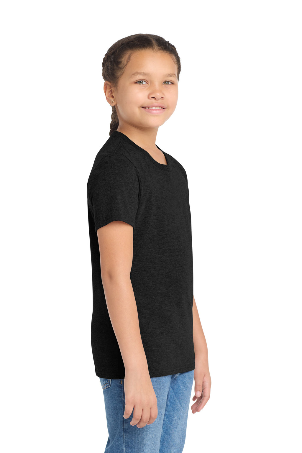 Allmade Youth Tri-Blend Tee AL207 - Space Black - side