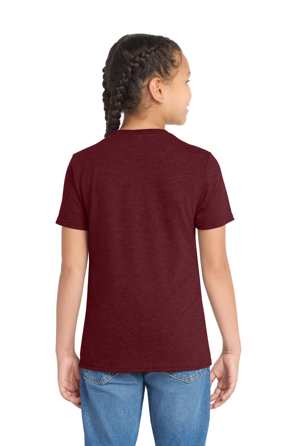 Allmade Youth Tri-Blend Tee AL207 - Vino Red - back