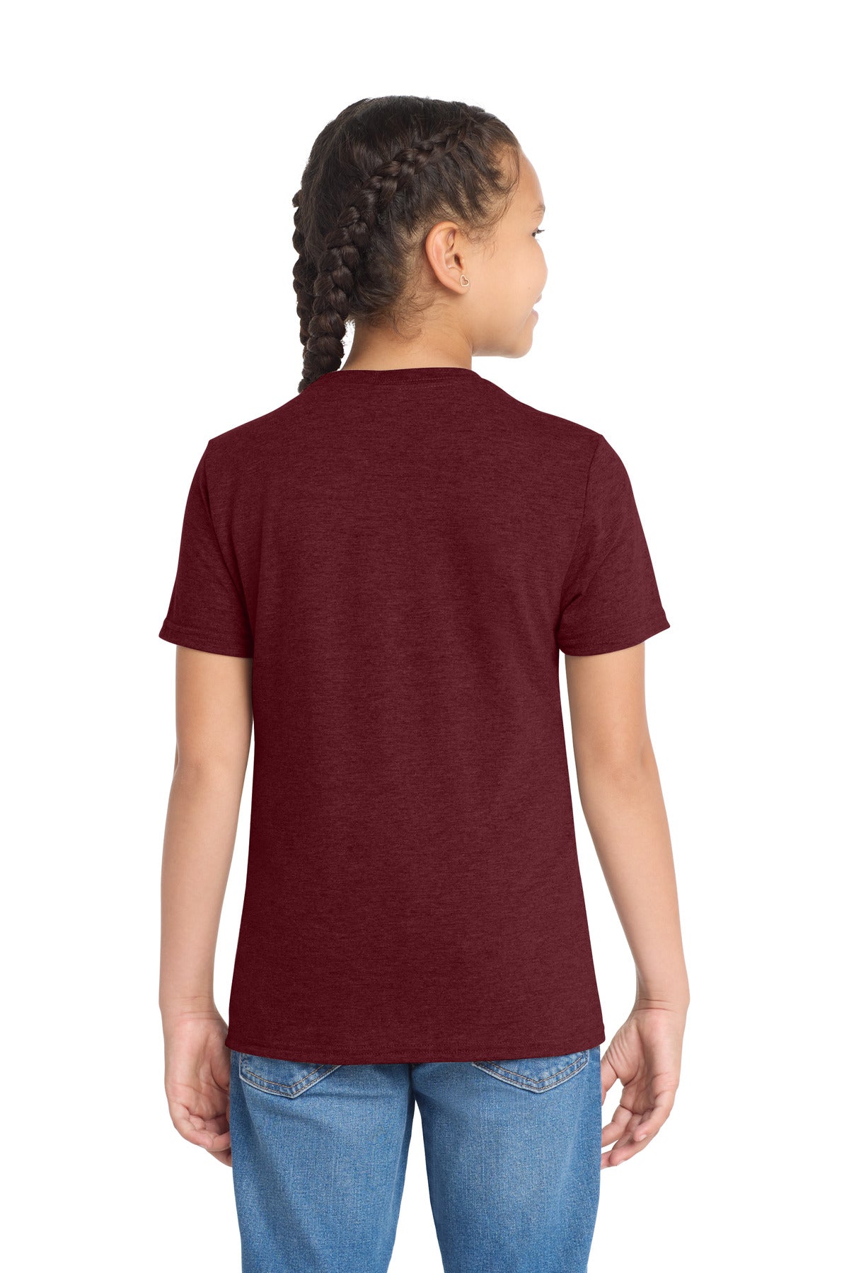 Allmade Youth Tri-Blend Tee AL207 - Vino Red - back