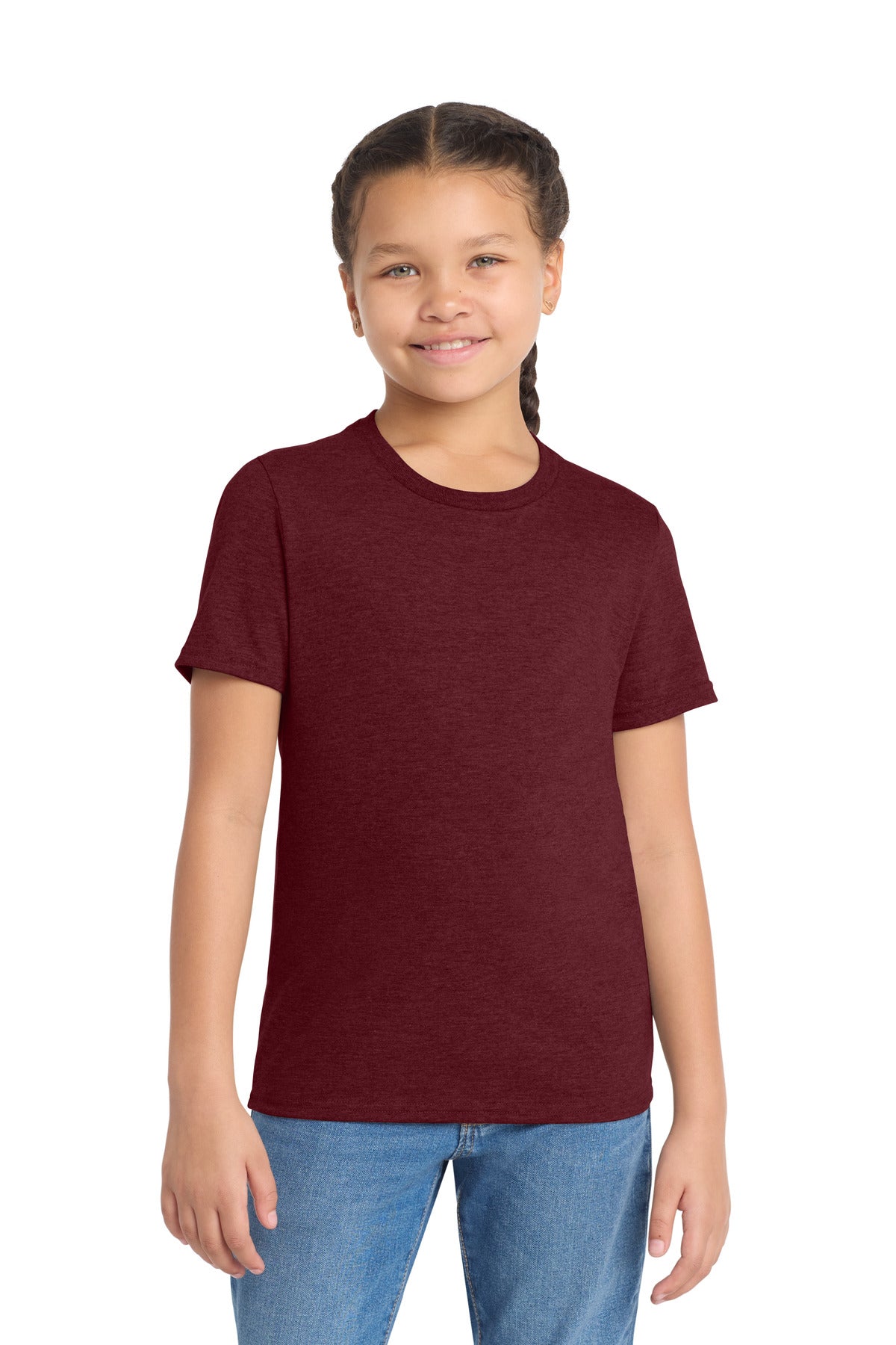 Allmade Youth Tri-Blend Tee AL207 - Vino Red - front