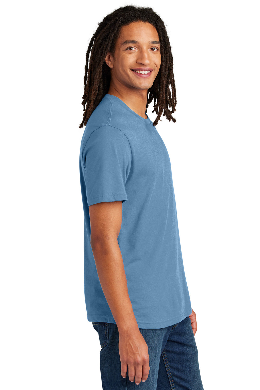 Allmade Unisex Heavyweight Recycled Cotton Tee AL3000 - Arctic Blue - side