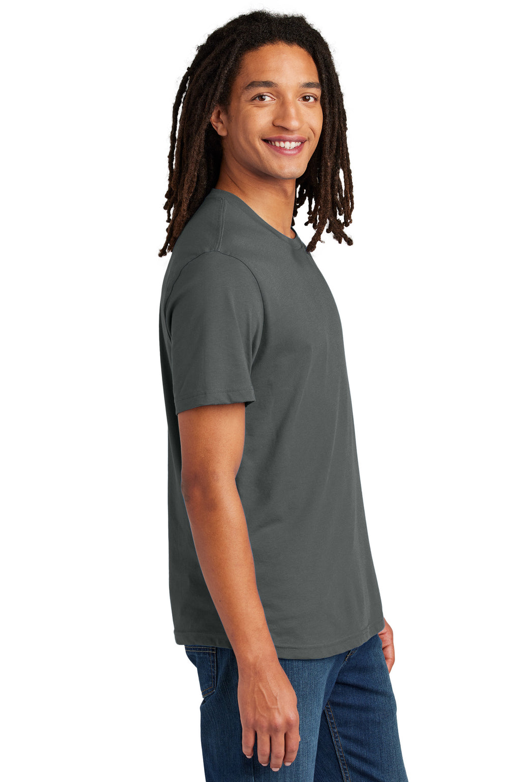 Allmade Unisex Heavyweight Recycled Cotton Tee AL3000 - Ash Grey - side