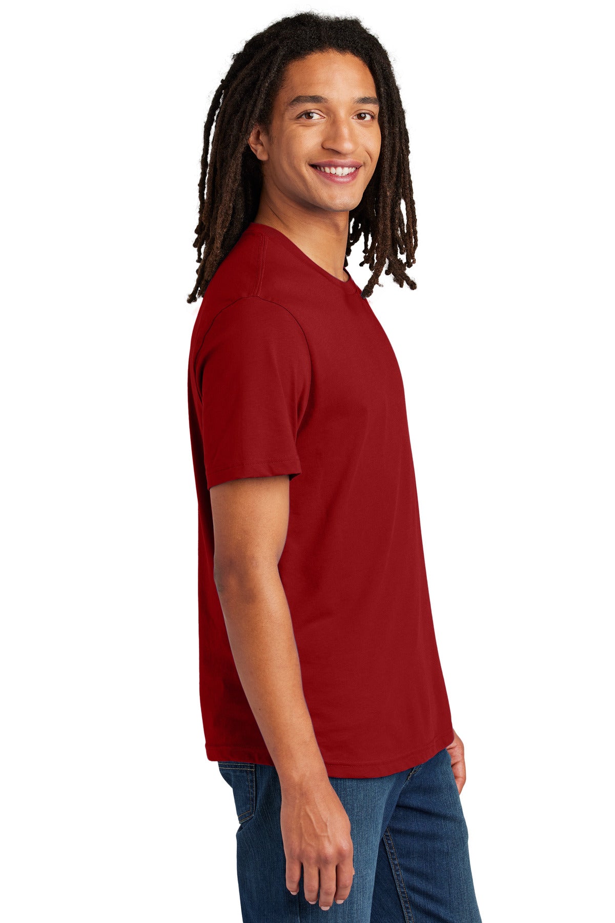 Allmade Unisex Heavyweight Recycled Cotton Tee AL3000 - Beet Red - side