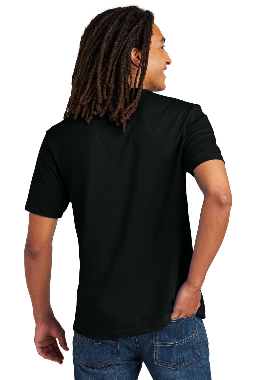 Allmade Unisex Heavyweight Recycled Cotton Tee AL3000 - Deep Black - back