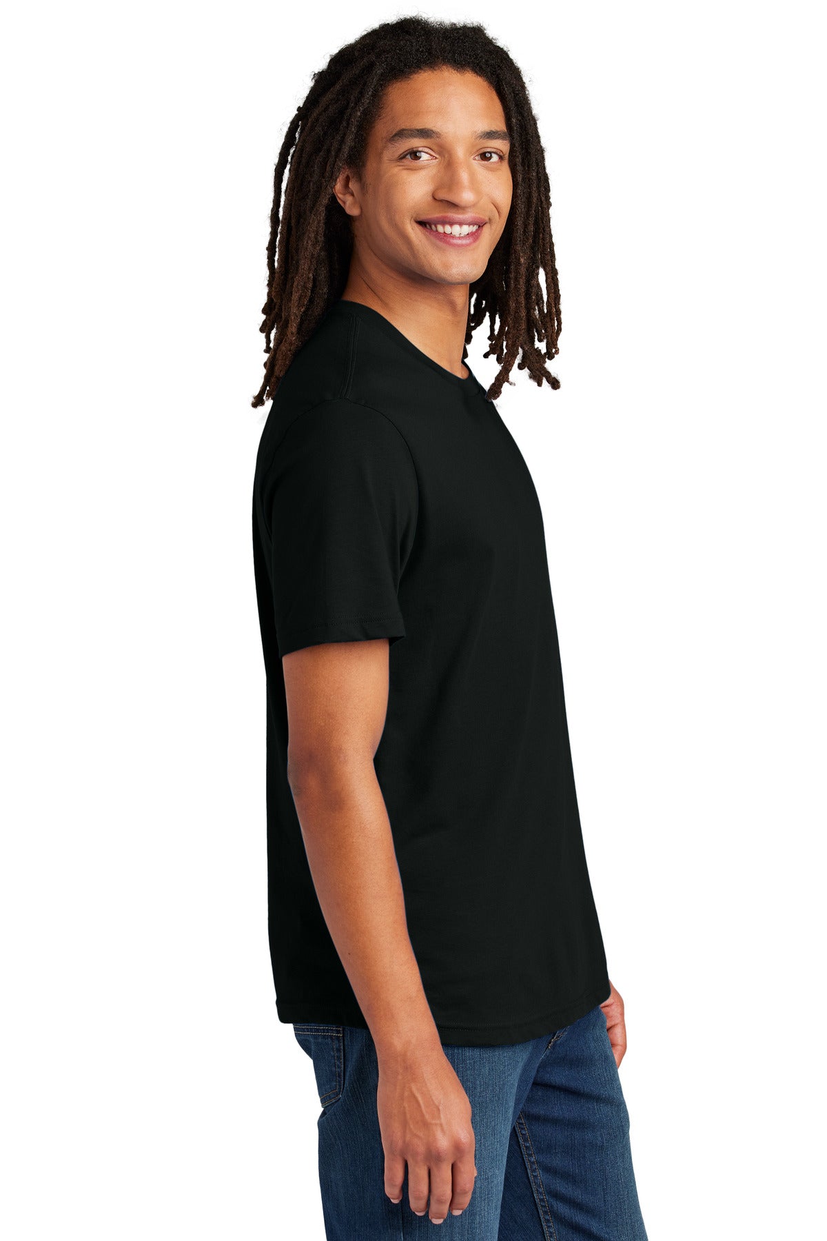 Allmade Unisex Heavyweight Recycled Cotton Tee AL3000 - Deep Black - side