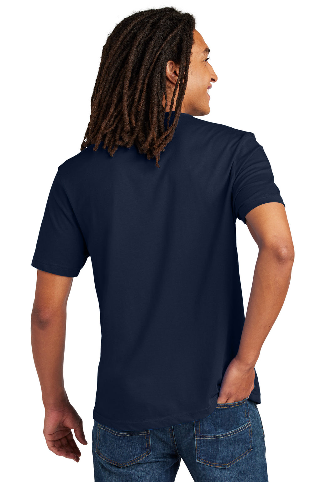 Allmade Unisex Heavyweight Recycled Cotton Tee AL3000 - Night Sky Navy - back